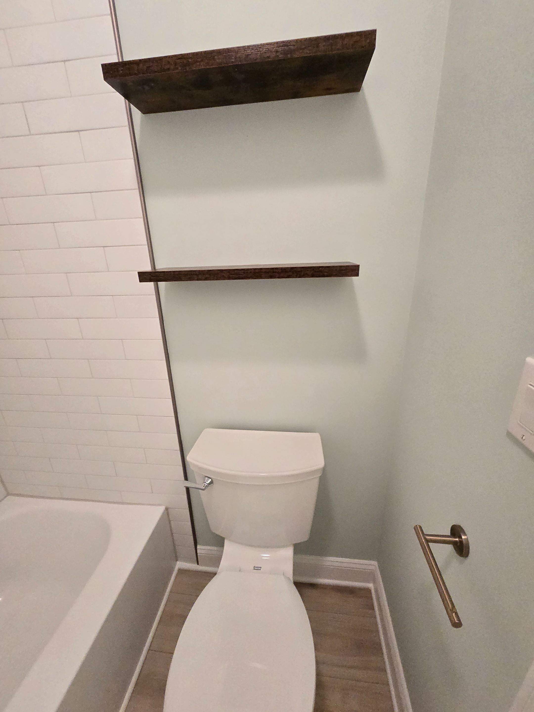 Bathroom Upgrade using Ship Lap by A Step Above Handy LLC 