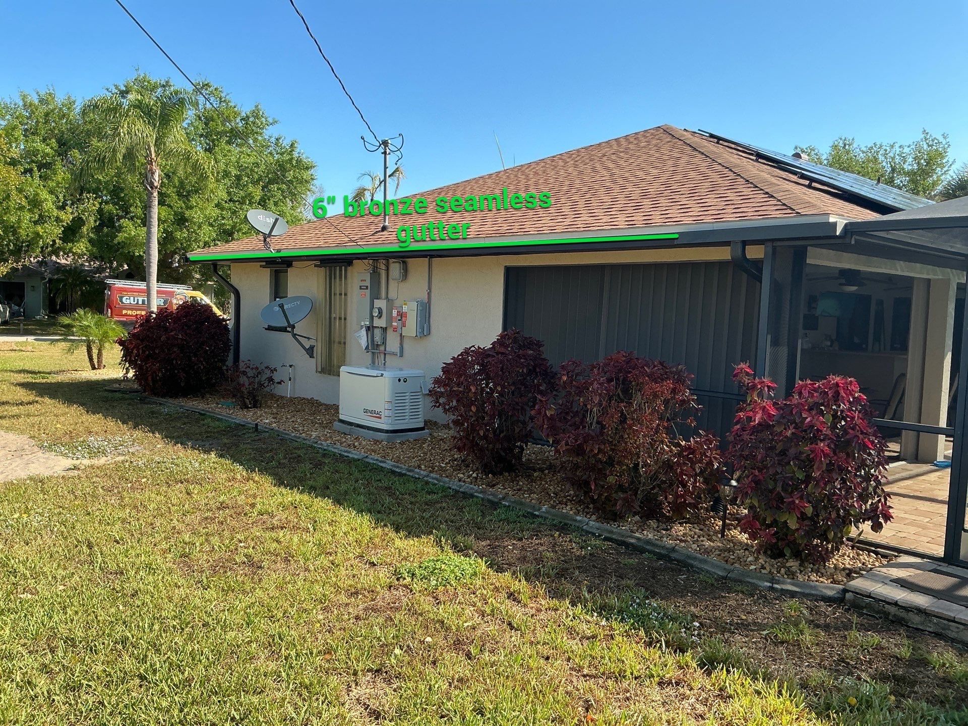 Seamless Bronze Gutters in Cape Coral FL by Gutter Professors