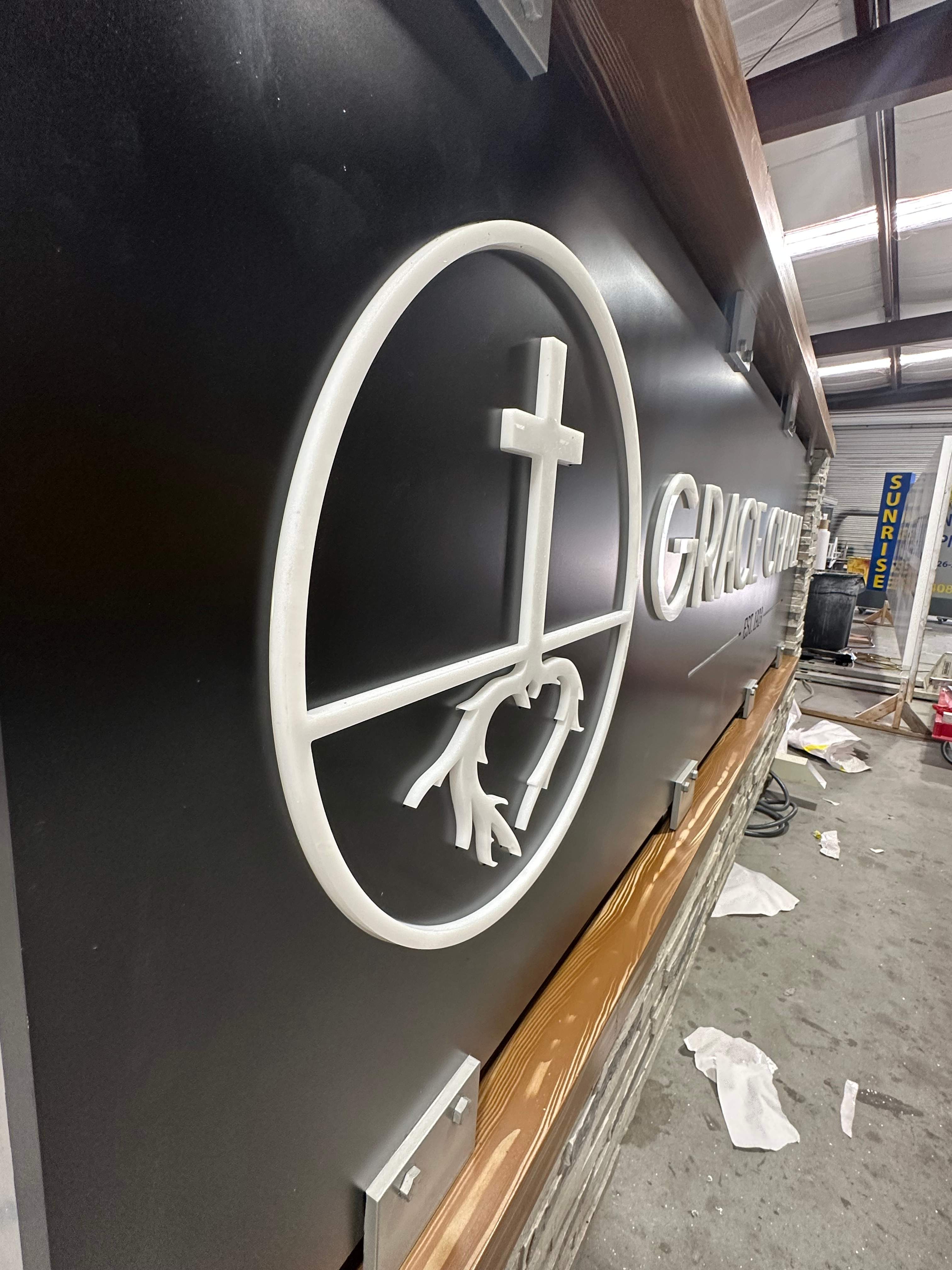 Monument Sign for Grace Chapel by SignCrafters