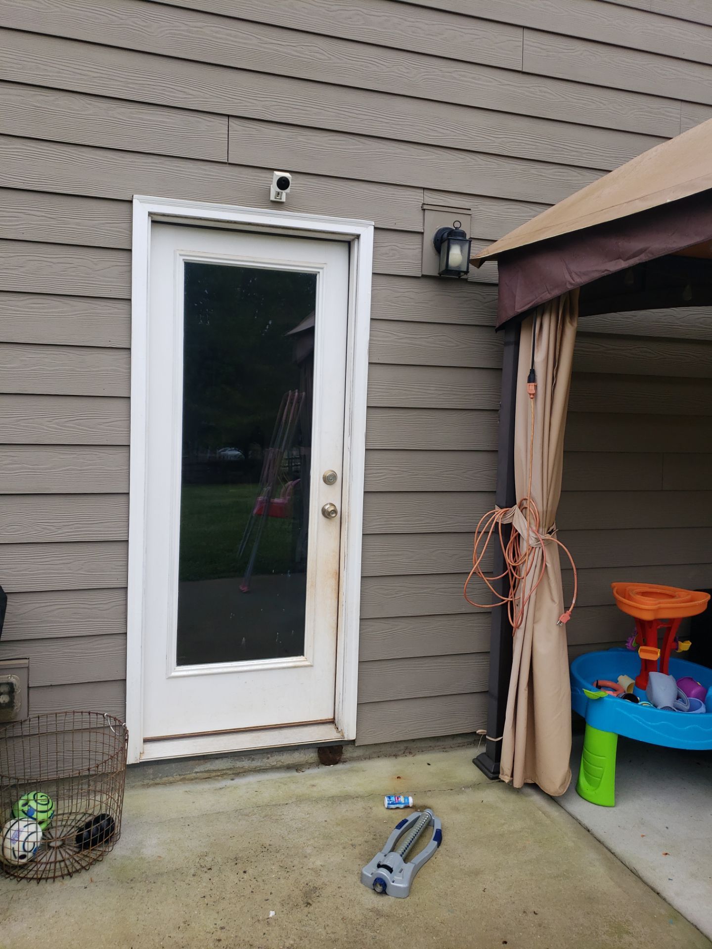 Rotted Door Replaced! Thermatru with Built-In Blinds by A Step Above Handy LLC 