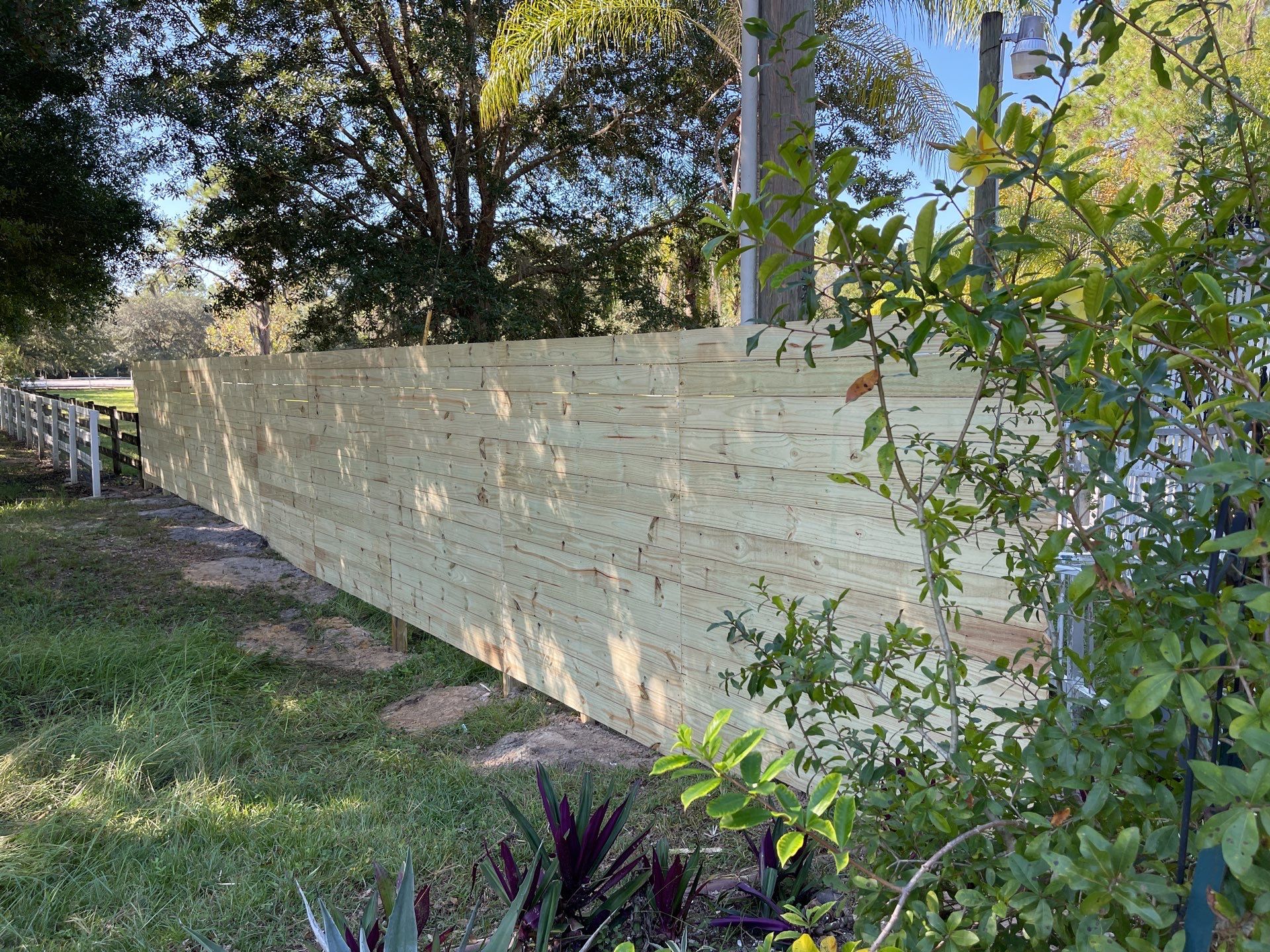 Bradenton, FL Gate Operator Installation & Horizontal Privacy Fence by Asap fence and gates, LLC