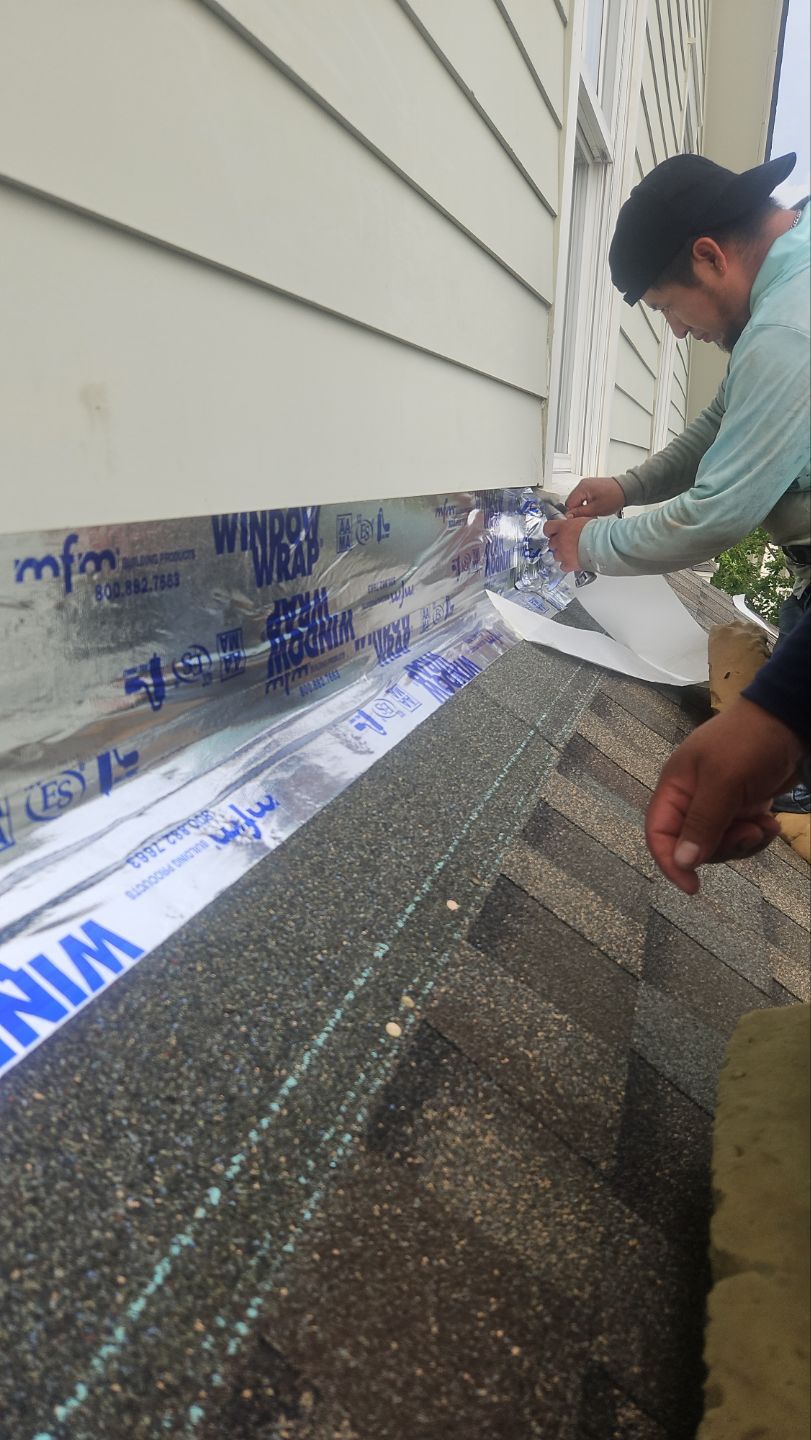 Flashing and siding repair by Indigo State Roofing