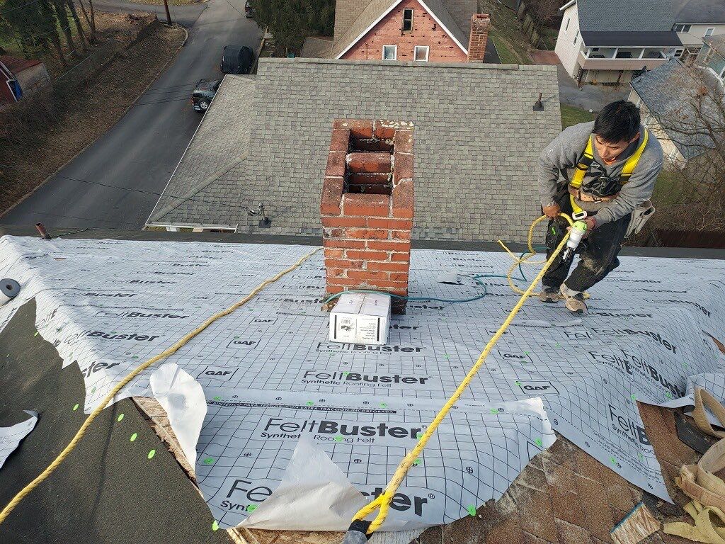 Residential Roofing Installation using GAF Timberline HDZ Pewter Gray by Rainstoppers Roofing