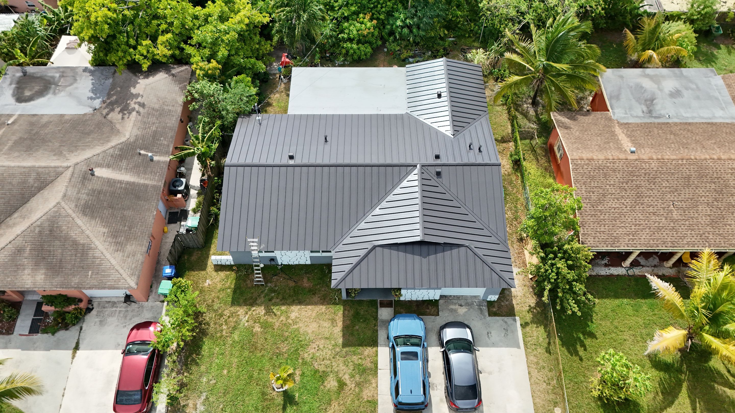 Standing Seam Metal Roof - Color Dark Bronze - Lauderhill by Art's Roofing & Construction