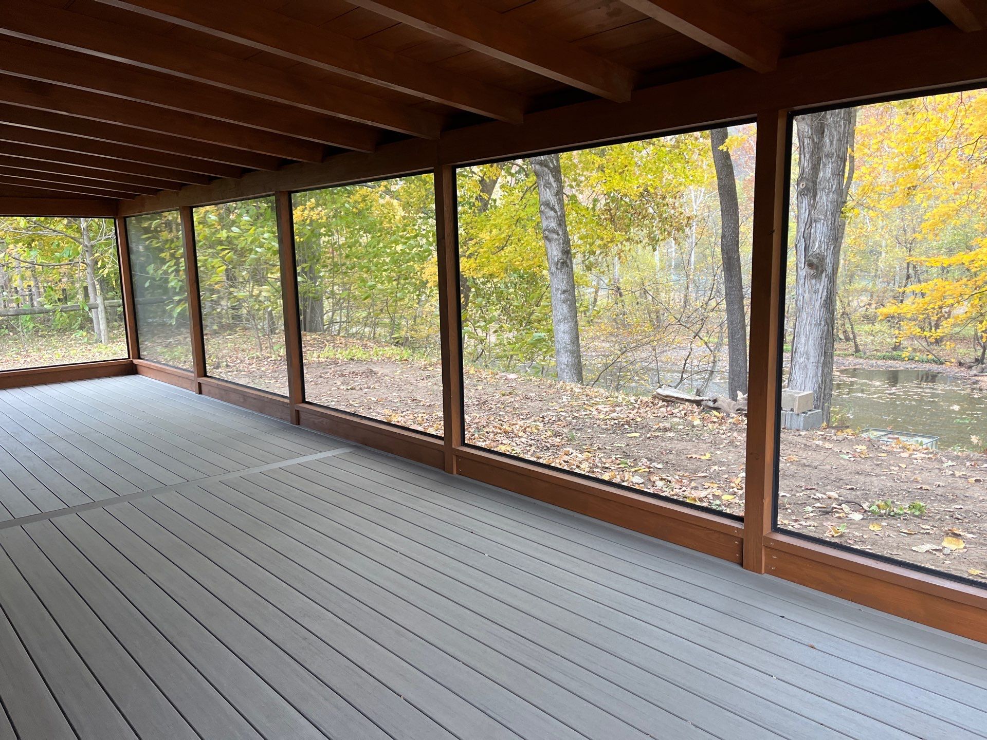 Custom Composite Deck and Screened Porch Addition in Hinton by Walnut Hollow Decks & Outdoor Living