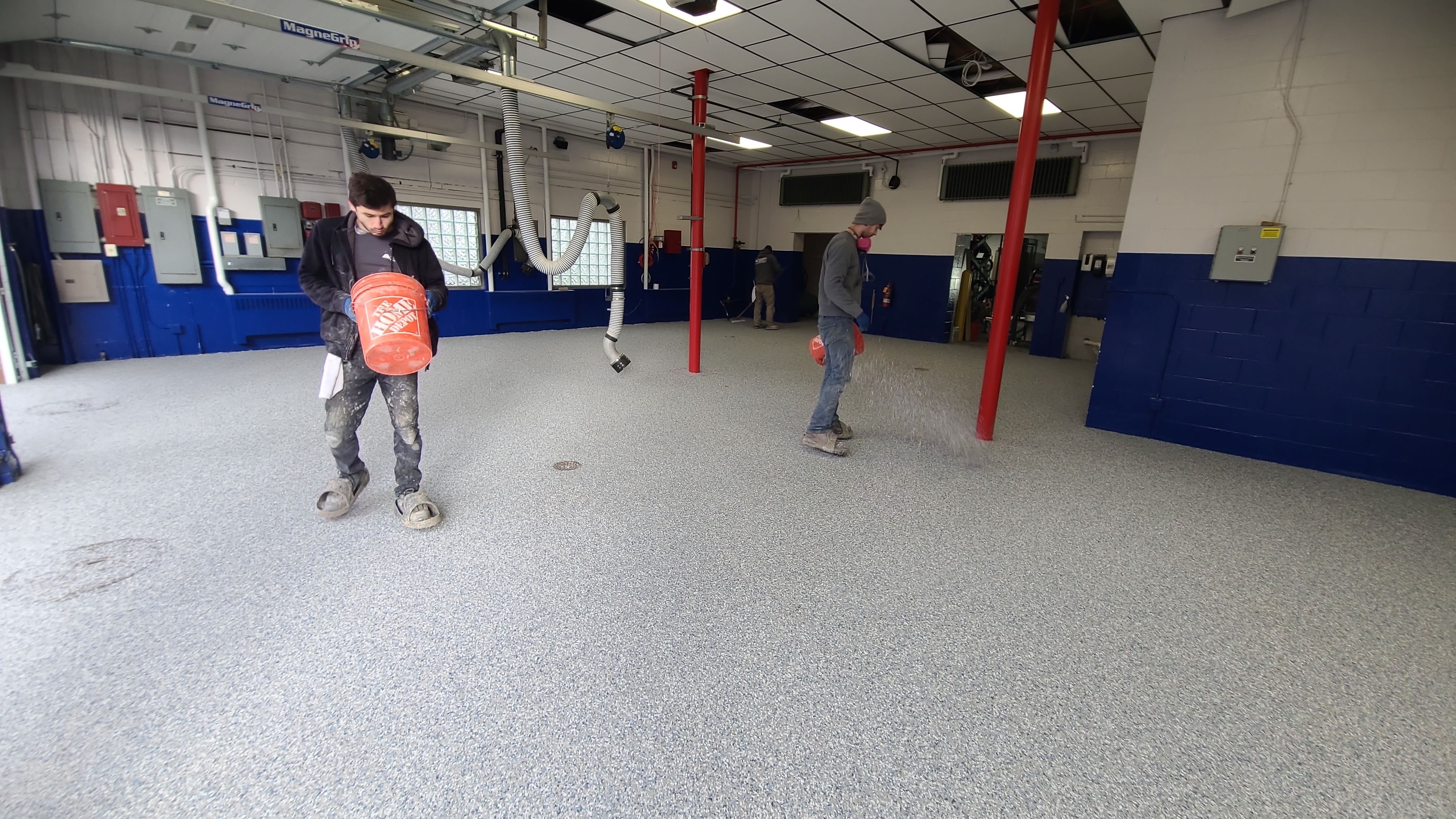 Fire Station in Stonewash - North Jackson, OH by Alexander Concrete Coatings
