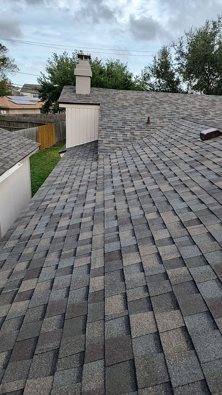 Full Roof Replacement using Certainteed Landmark Weatherwood by Galvan Roofing and Construction