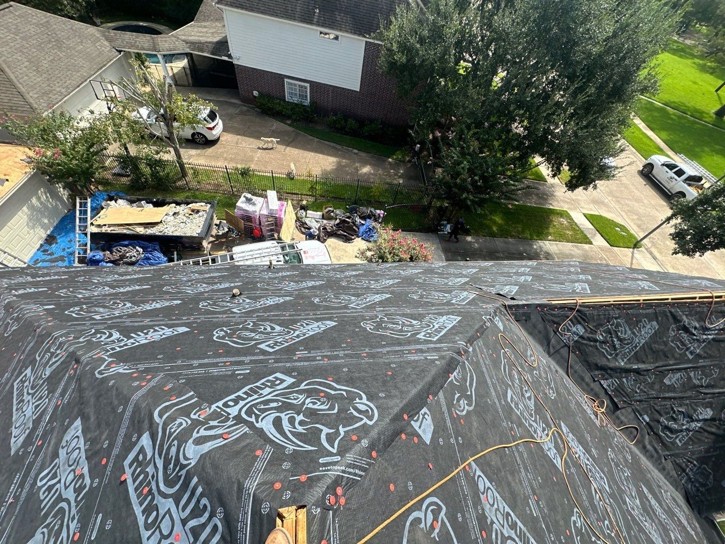 Residential Roofing Installation using Owen's Corning Duration (Lifetime) Shingles by Roof Repair Company