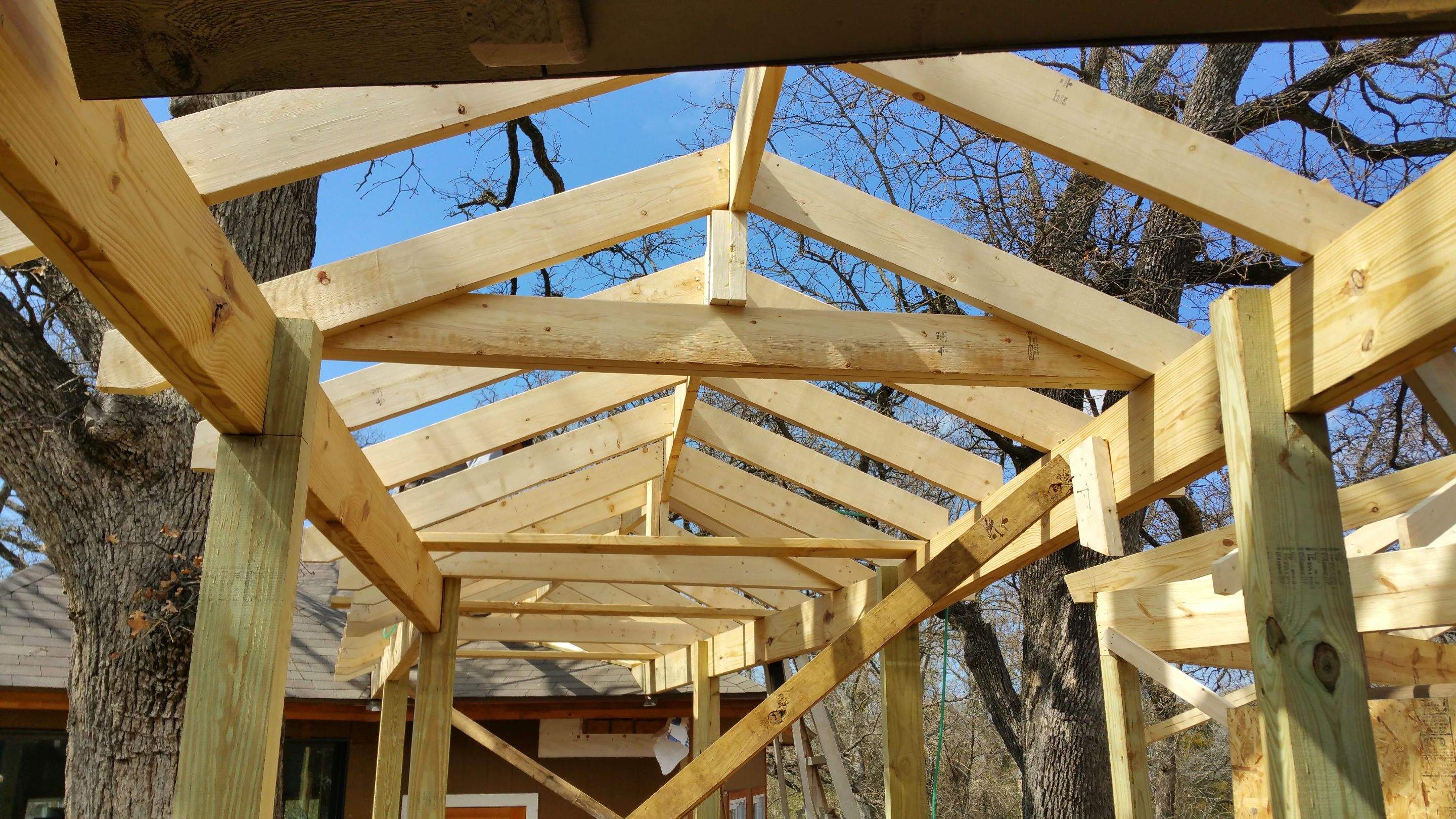 Covered Walkway Patio for a Private School by First United Roofing & Construction