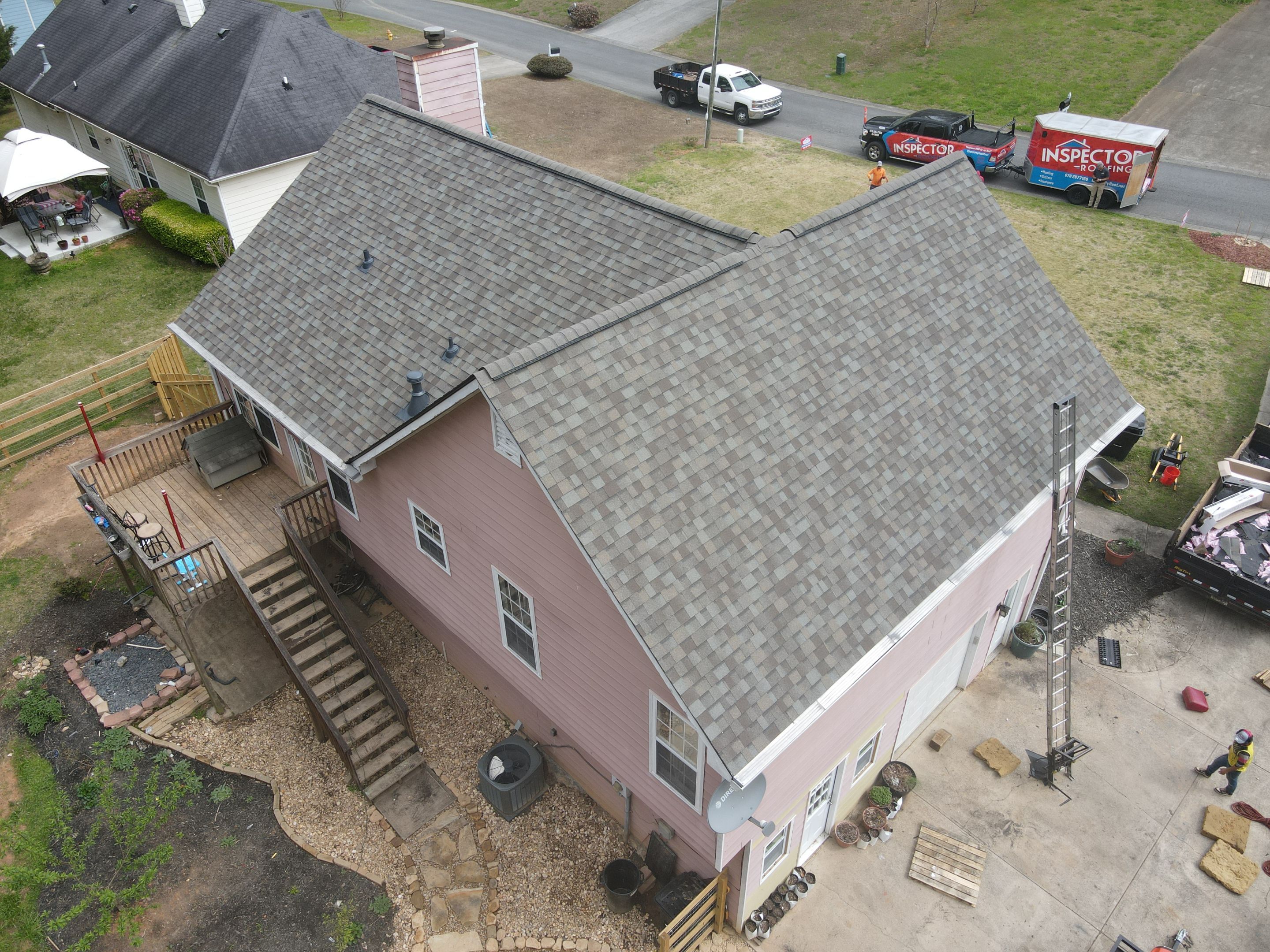 Residential Roofing Installation using Owens Corning by Inspector Roofing and Restoration