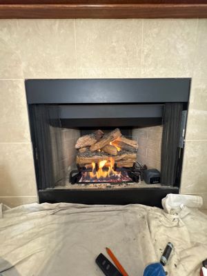 Realfyre Split Oak Designer Plus Gas Log Set
