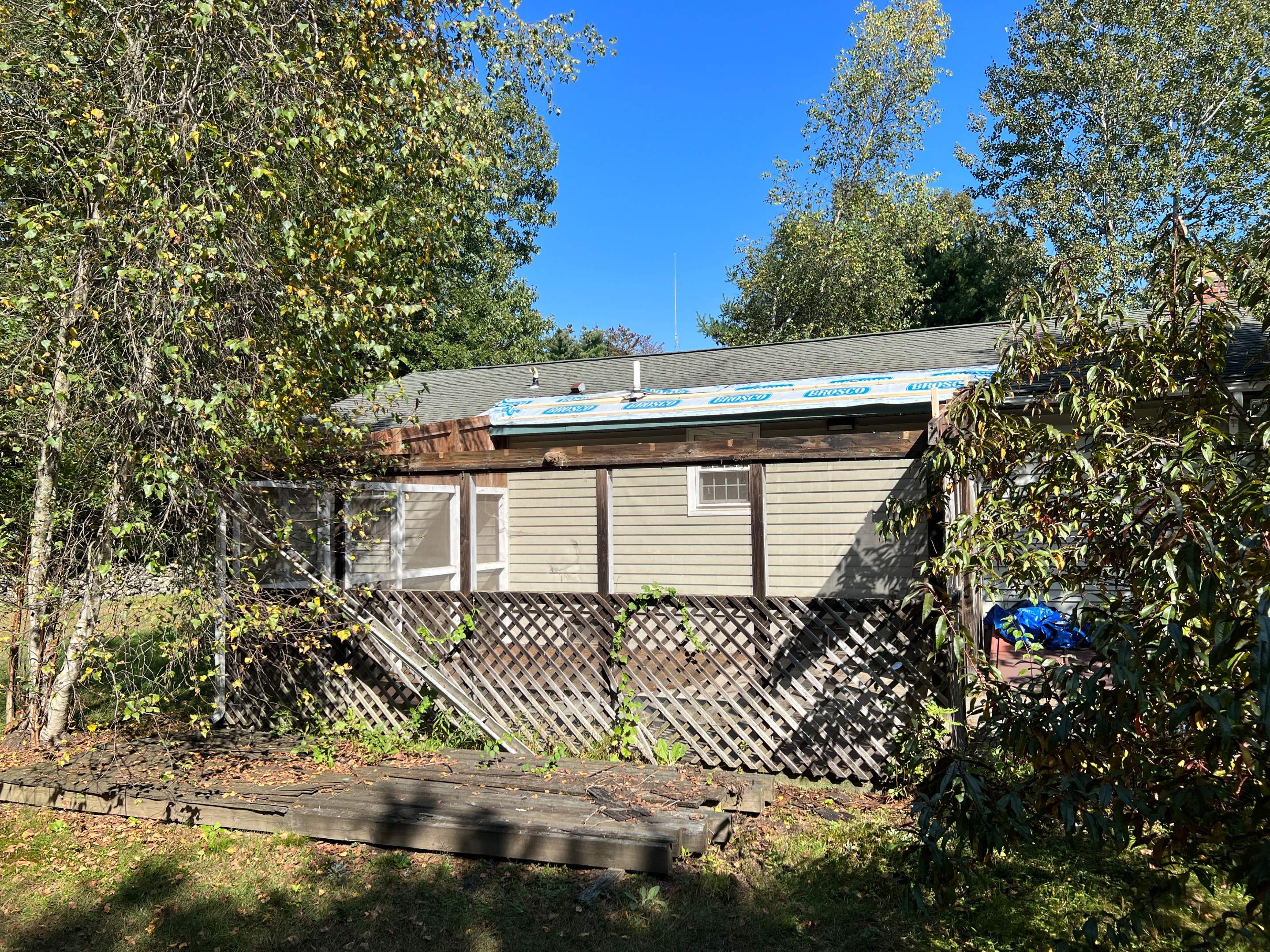 Screenroom Roof Rebuild by Chagnon Building & Remodeling LLC
