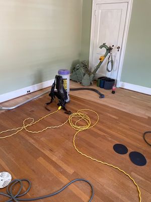 Severly worn floors, restored by Accent Custom Floors