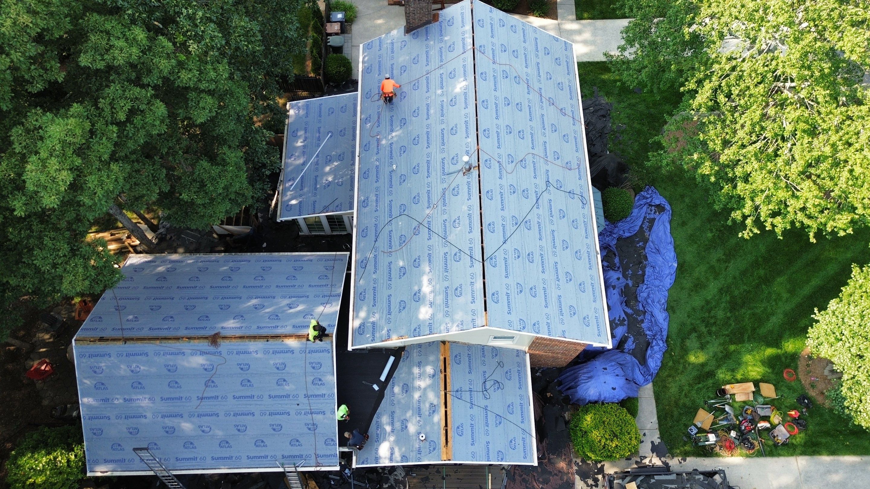 roofing project in Greensboro  by Skywalker Roofing LLC