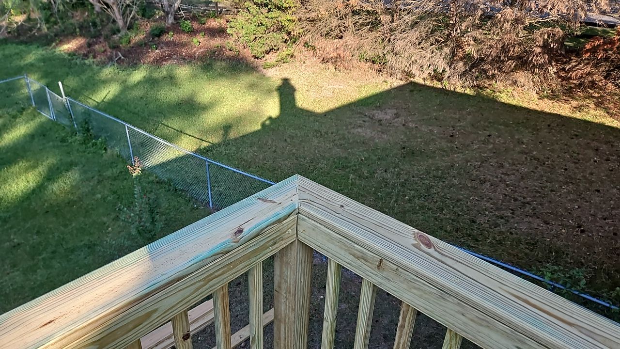 Split Rail Trail - Deck Installation  by Pillar and Pine