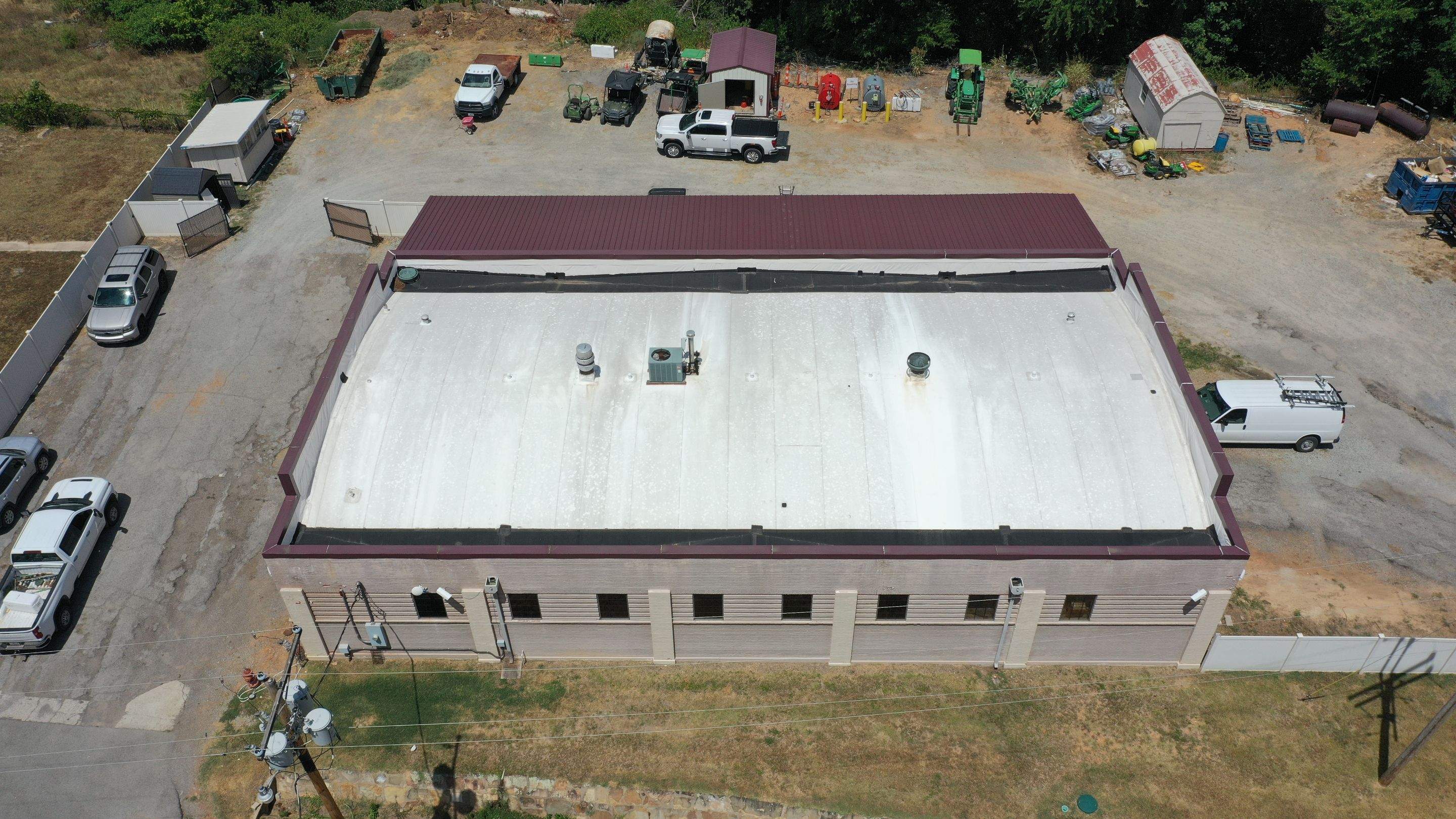 Choctaw Nation Healthcare Center - White Building by Hostetler Roofing