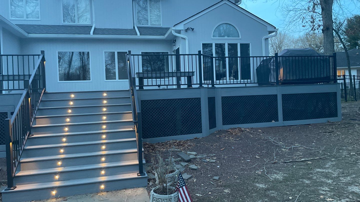 New Deck with Porch In Marlboro by deck guardian