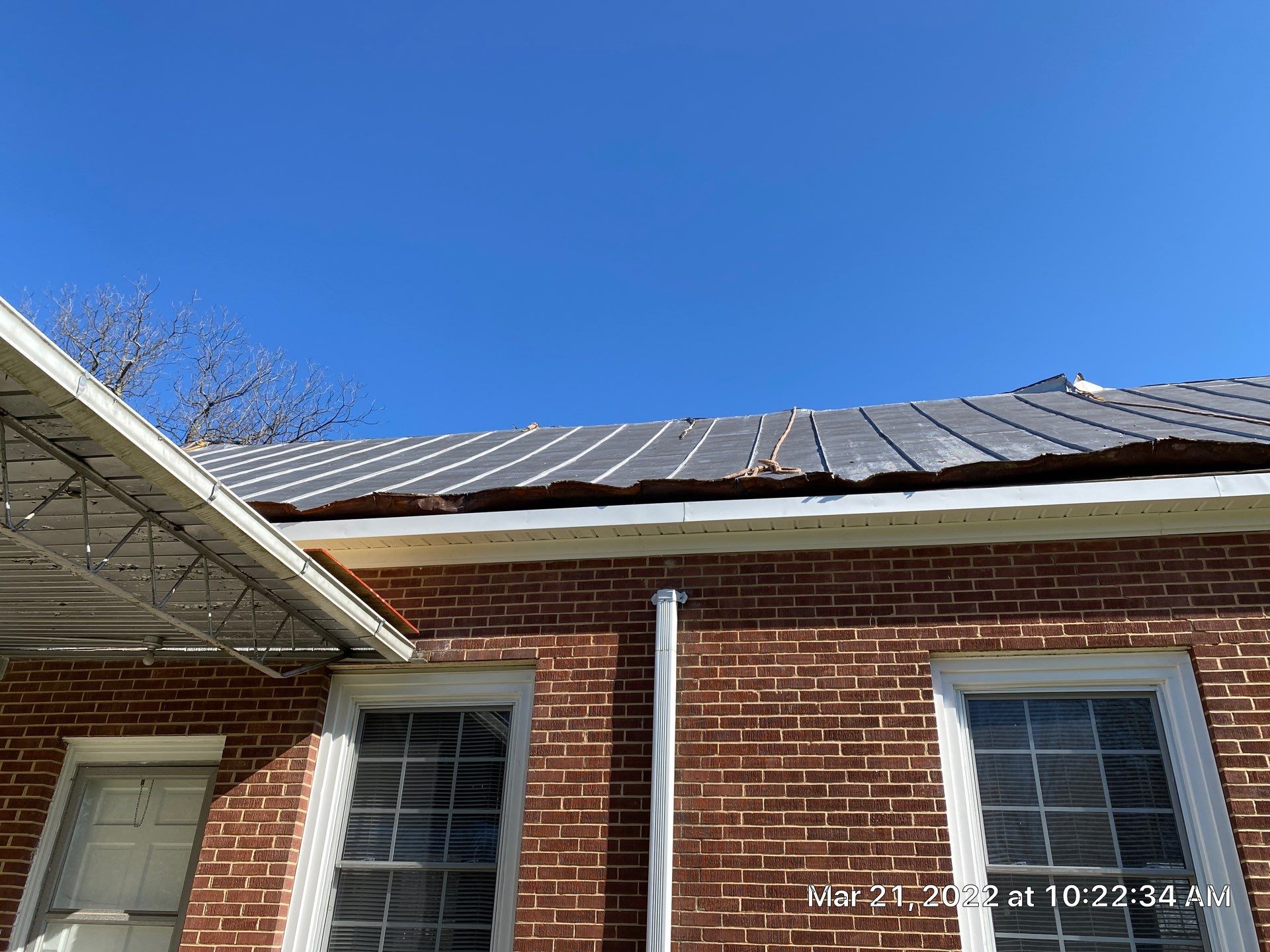 Primitive Baptist Church using Standing Seam Metal by Just In Time Roofing and Restoration