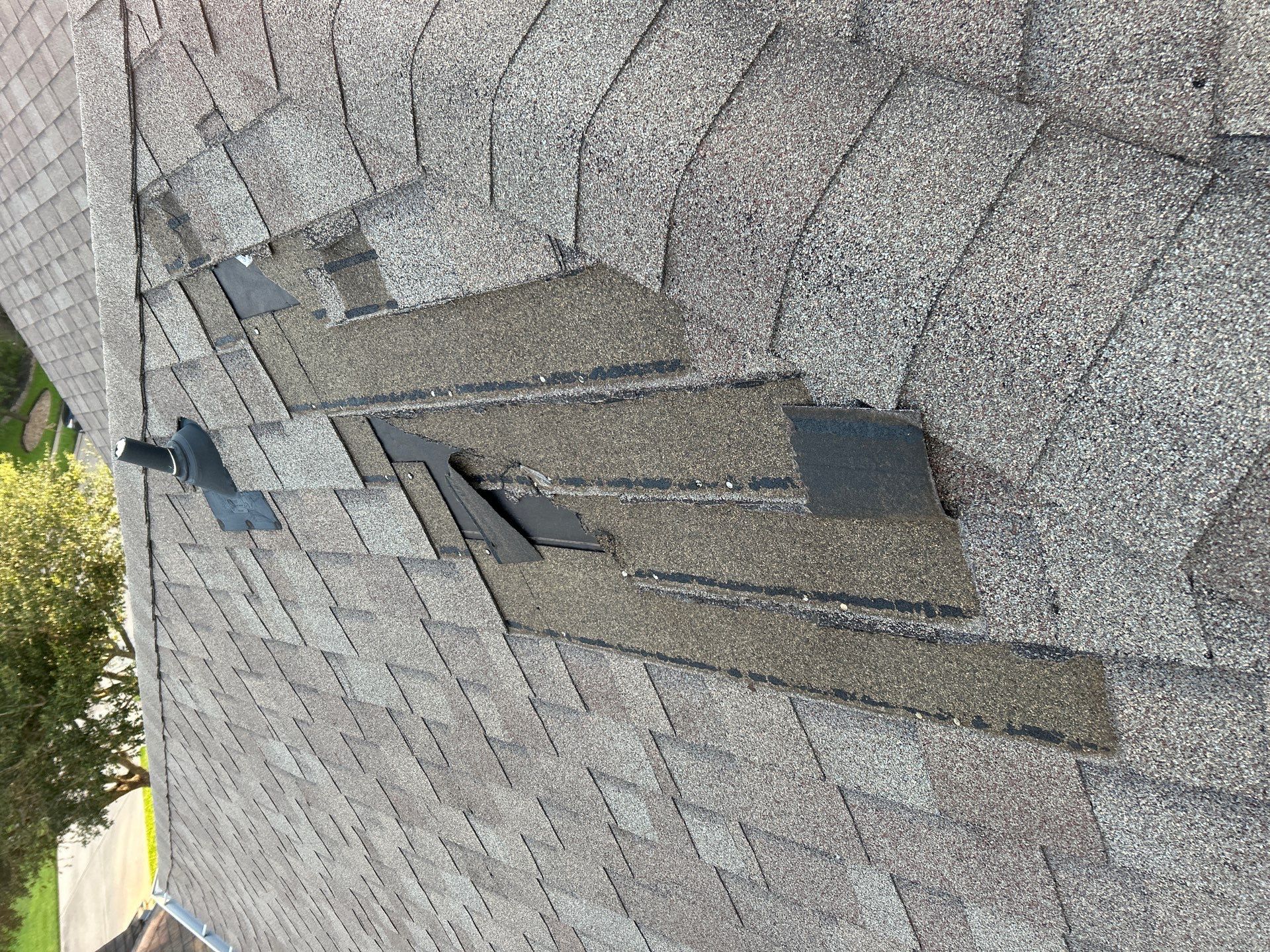 Hail Damage using Owen's Corning Duration (Lifetime) Shingles by Roof Repair Company