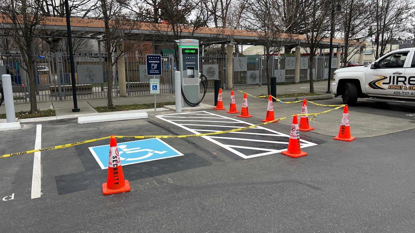 Faith Technologies | Striping by Jireh Asphalt & Concrete Inc 