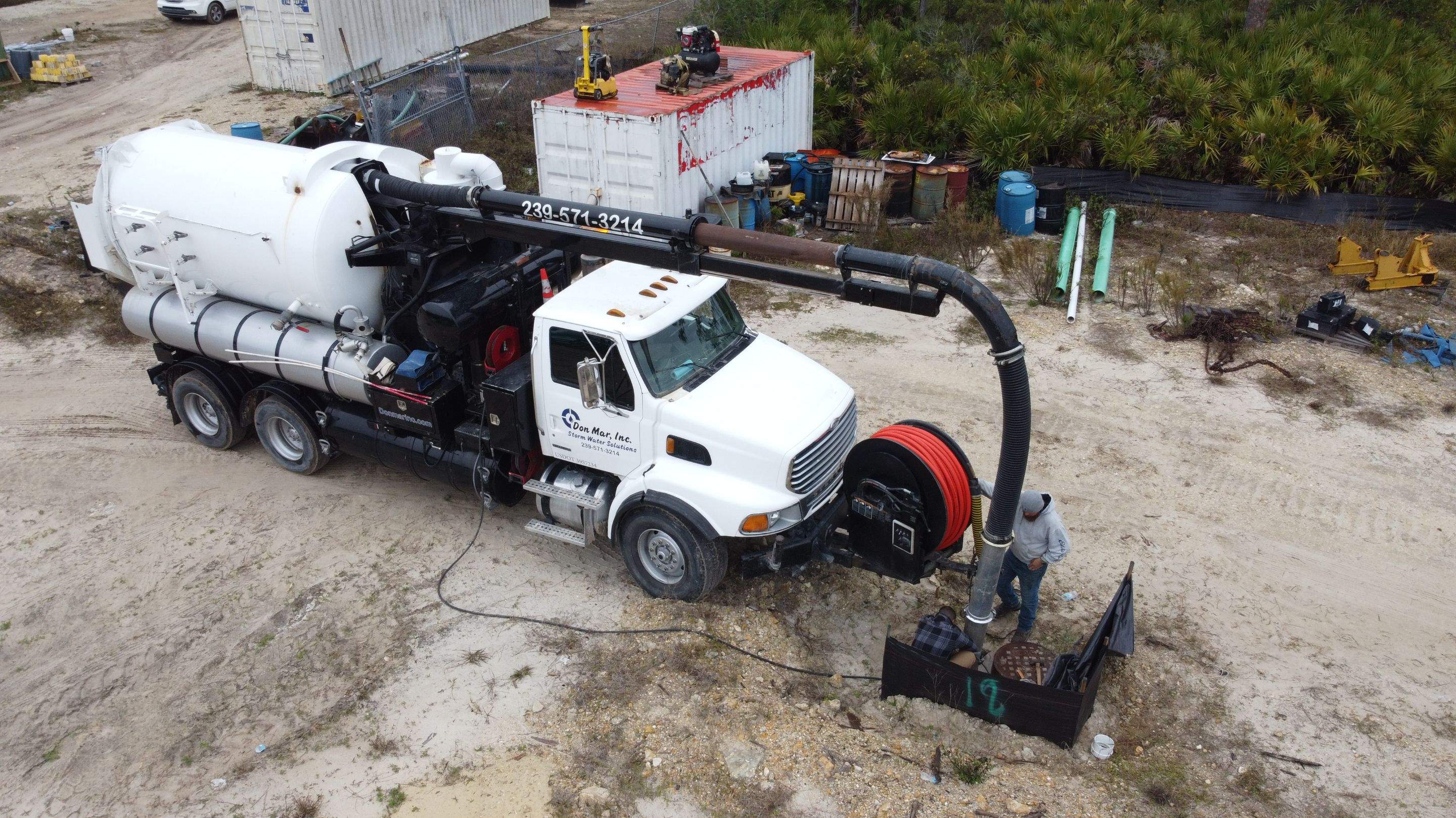 New Residential Construction Community Sewer System Cleaning by APS Power & Water