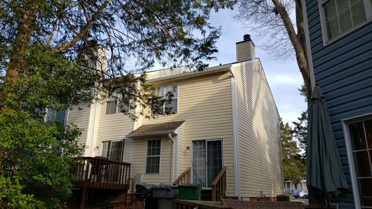 Gutter Cleaning using water by G&H Home Tech Pros LLC