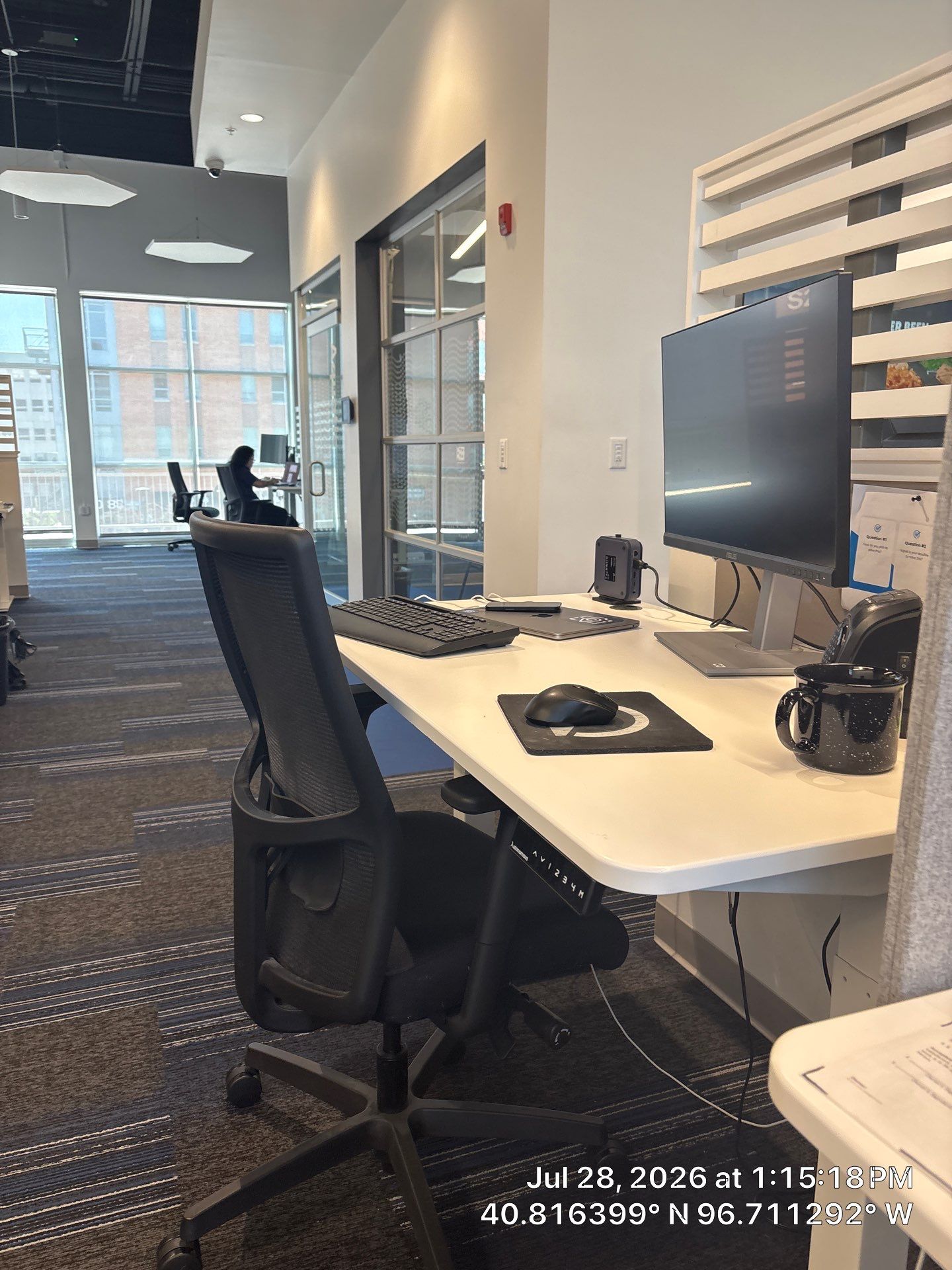 Modern Office Workspace Configuration and Furniture Setup in Lincoln by CompanyCam Sales Demo