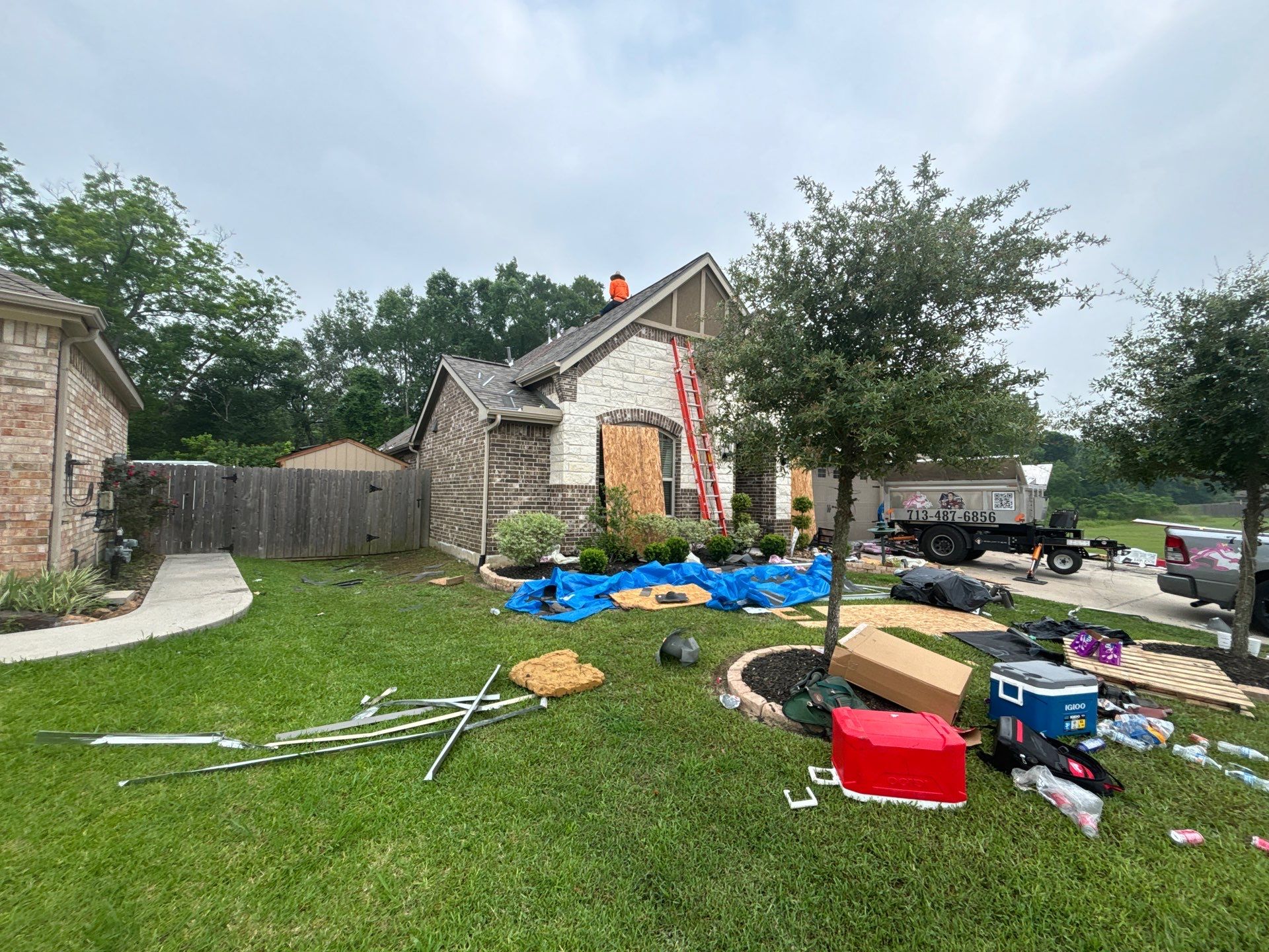 Residential Roofing Installation using Owen's Corning Duration (Lifetime) Shingles by Roof Repair Company