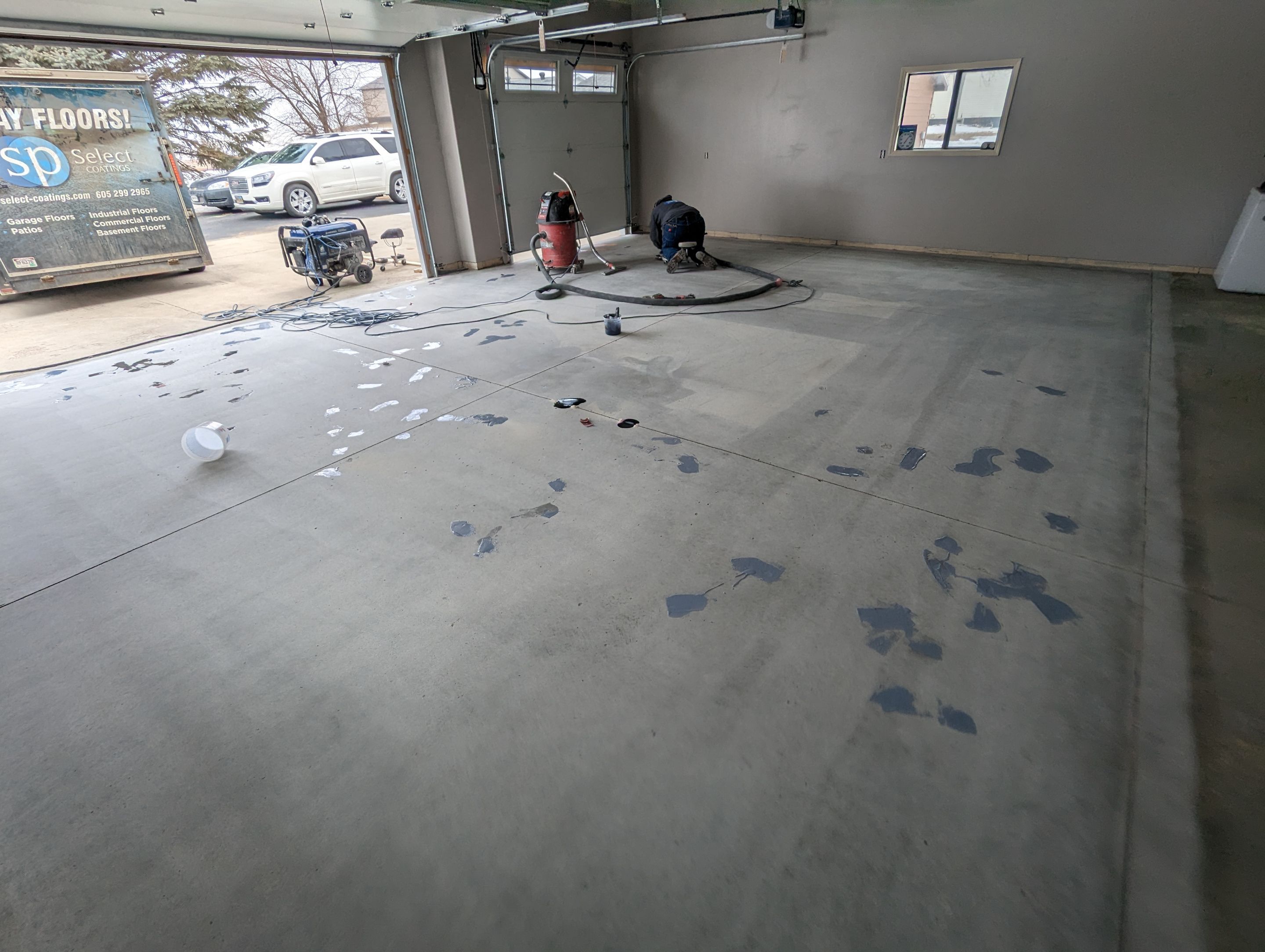 Garage using Mediterranean by Select Painting, Coatings & Garage Cabinets