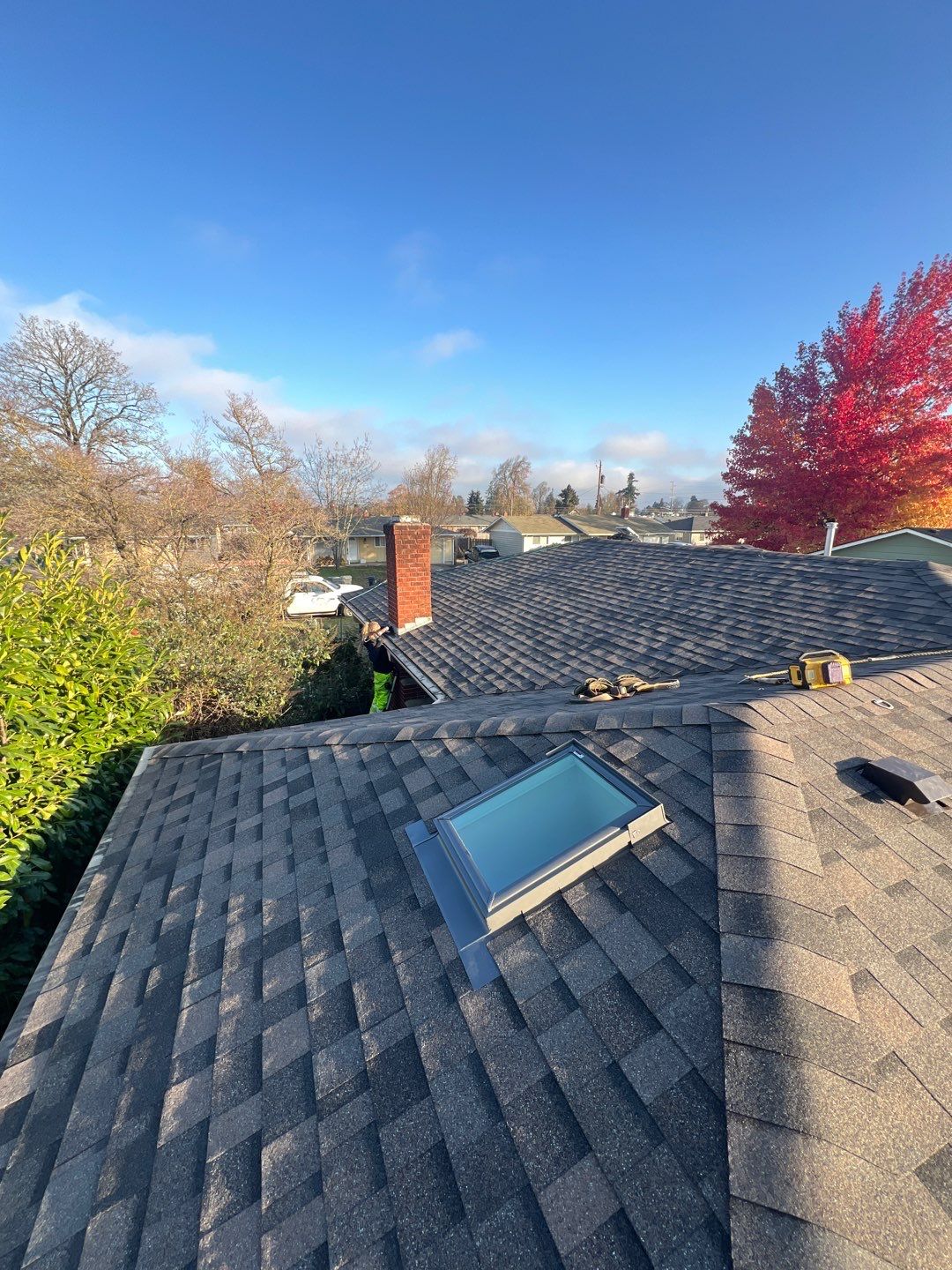 Residential Roofing Installation using IKO Dynasty (Color: Driftshake) by Orezona Building & Roofing Company, Inc.