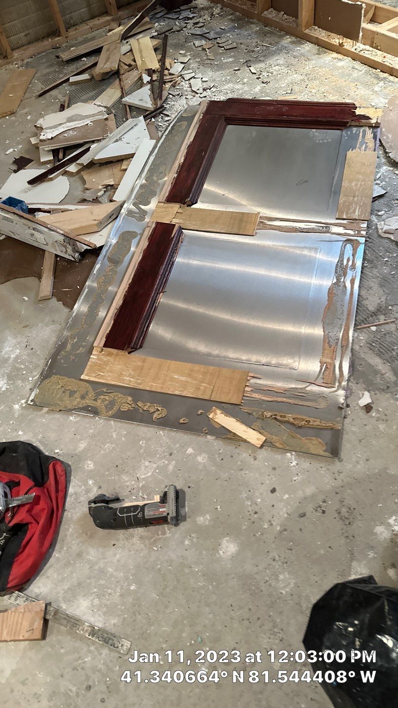 Pipe Burst Emergency Mitigation Demo and Dry Down by Absolute Roofing and Construction