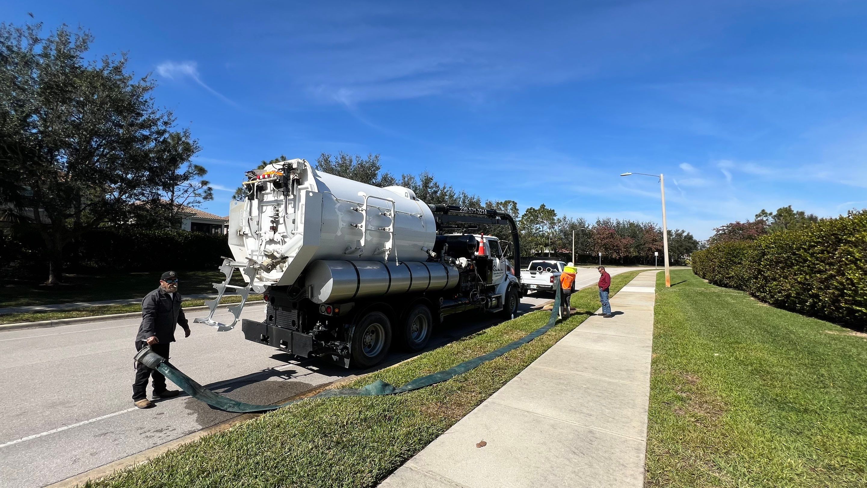 Naples Association Catch Basin Cleaning using Vactor Truck by Don Mar, Inc. Storm Water Solutions