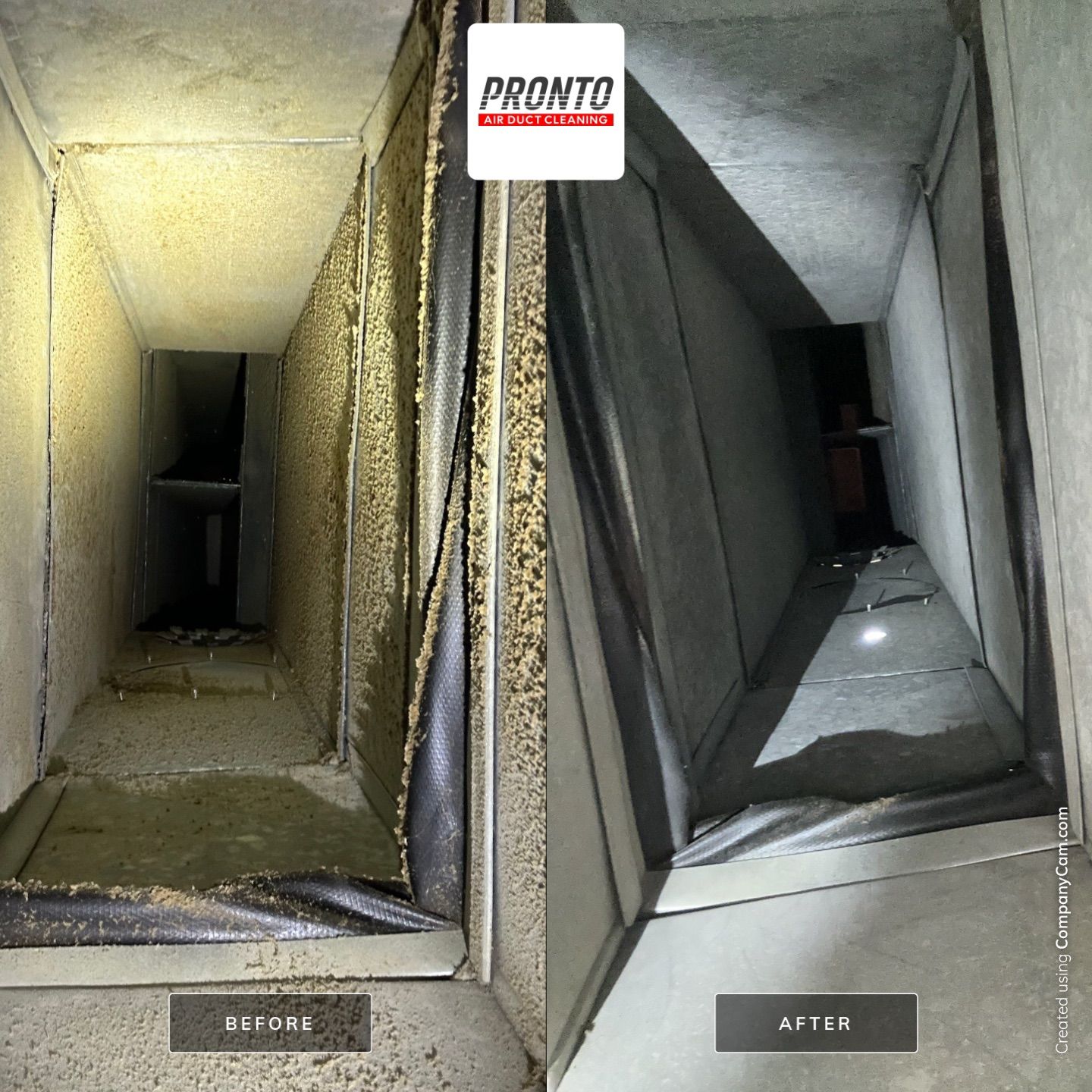 Air duct cleaning using Hypervac by Pronto Air Duct Cleaning