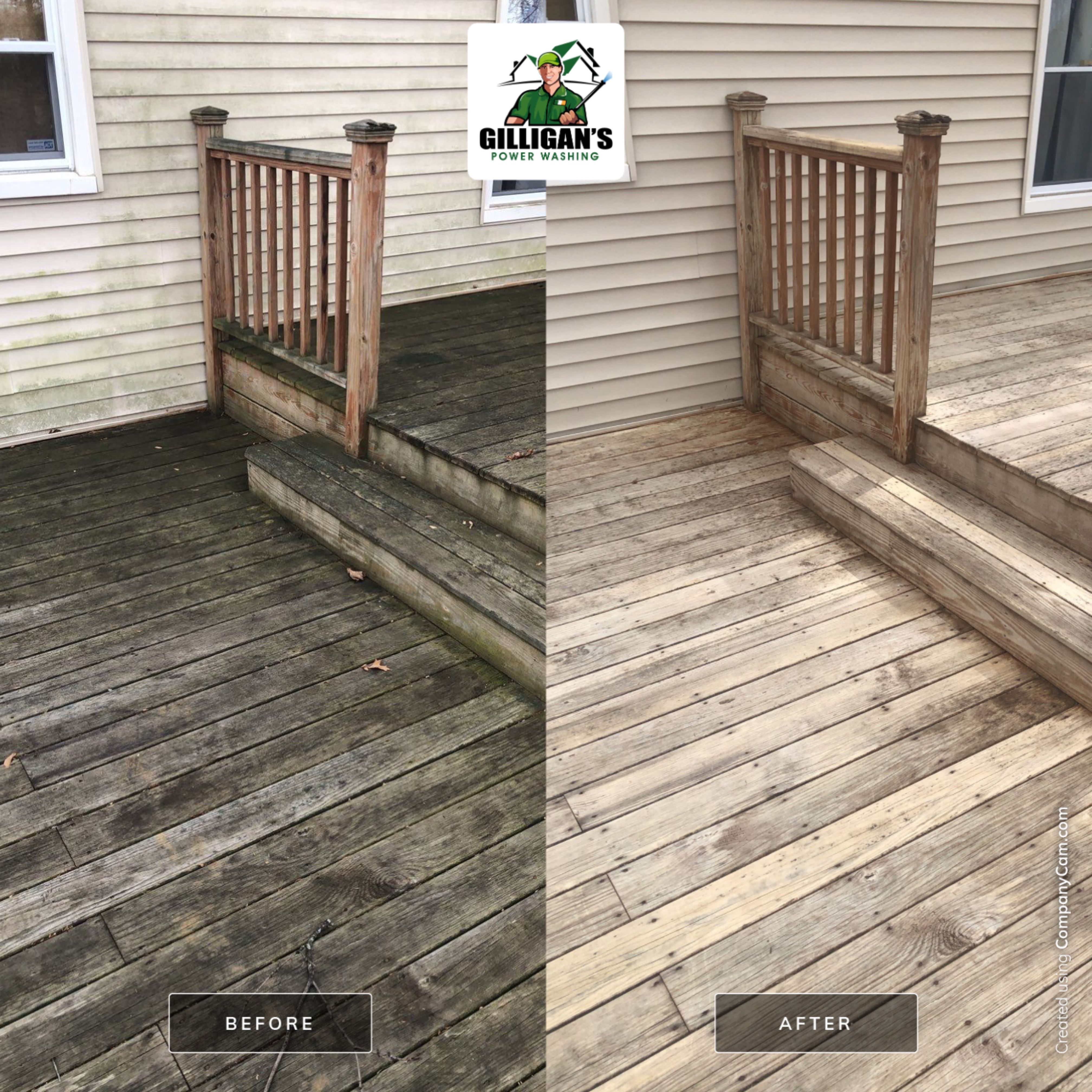 Exterior Cleaning using Softwashing by Gilligan’s Power washing