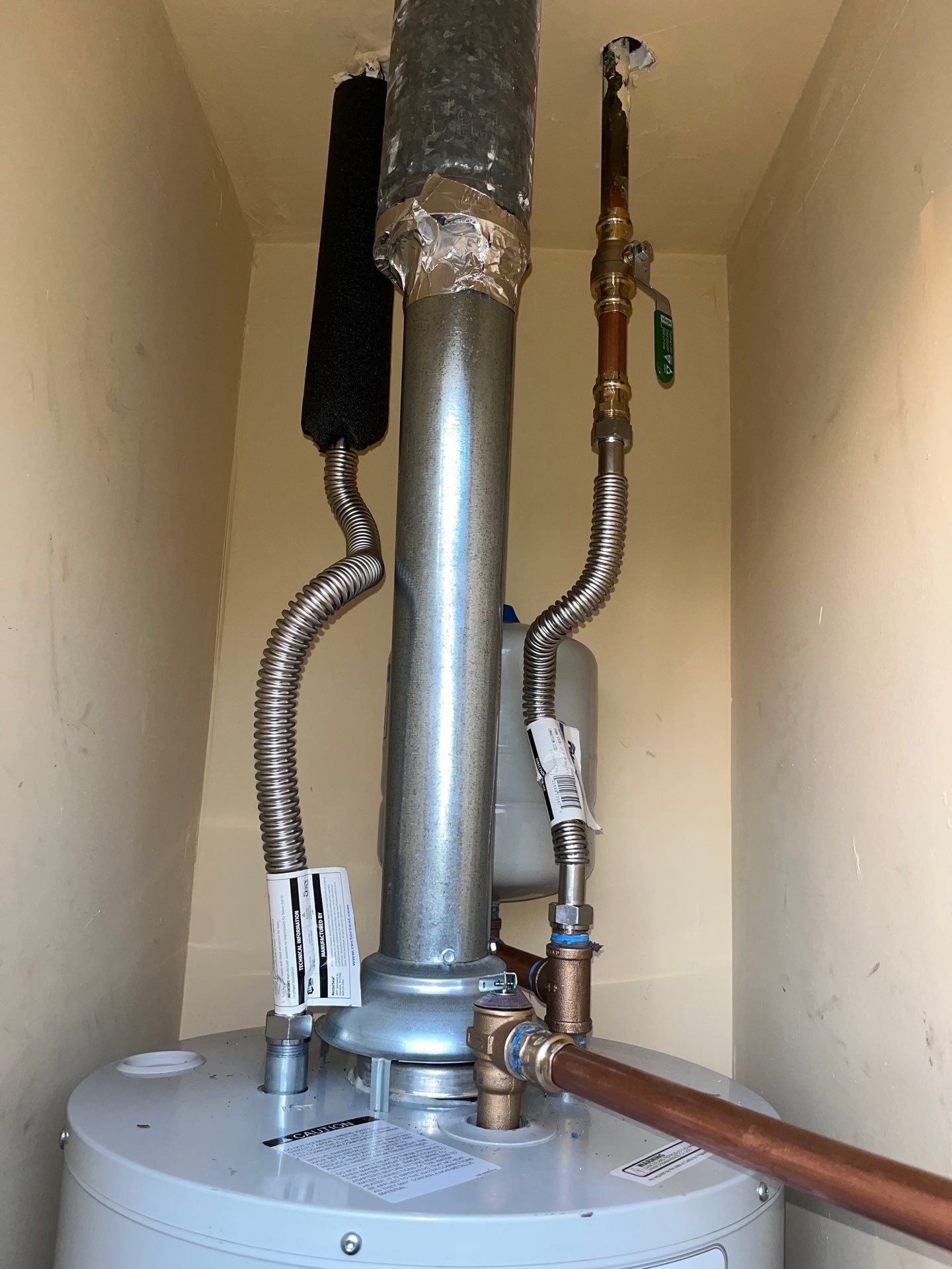 Water Heater Installation and Outside Piping by Us Plumbing