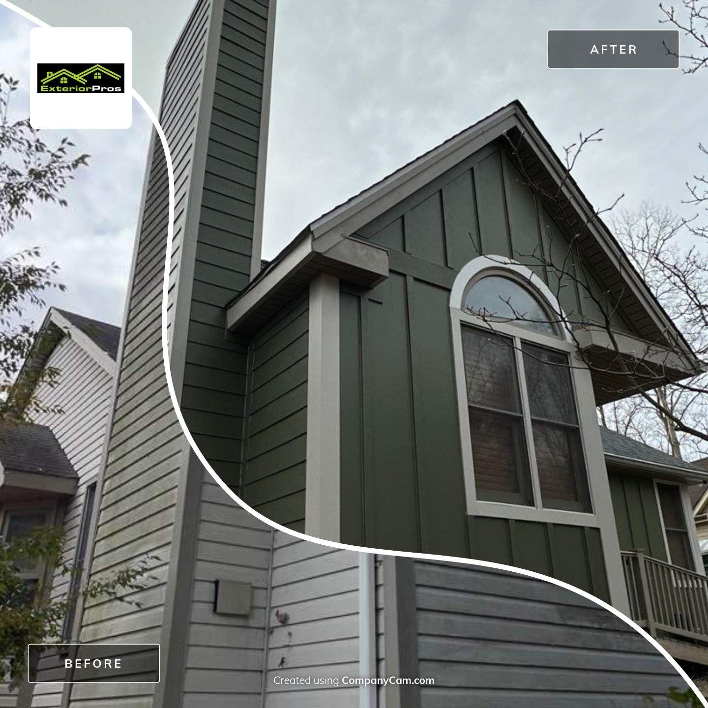 Siding Installation using JH Batten Smooth by ExteriorPros