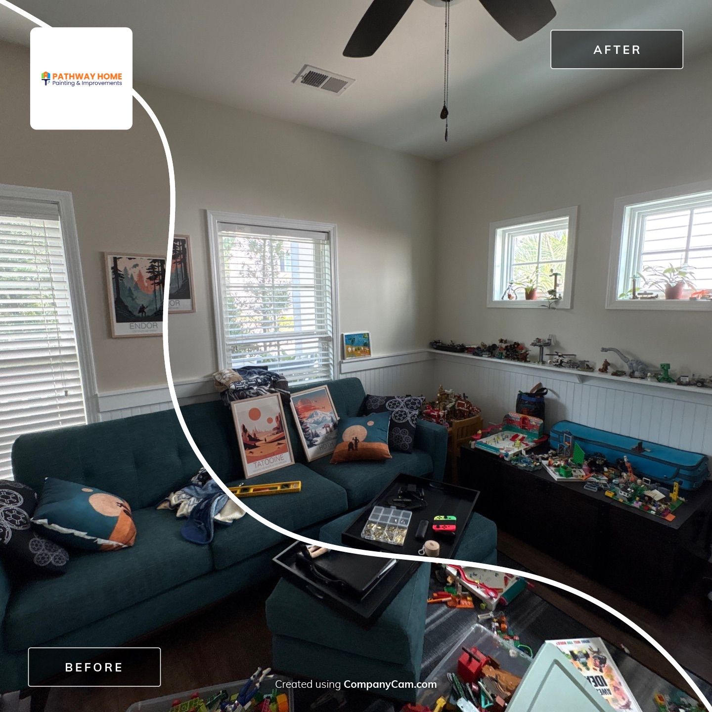 Whole-Home Interior Painting Refresh in Johns Island by Pathway Home Painting & Improvements
