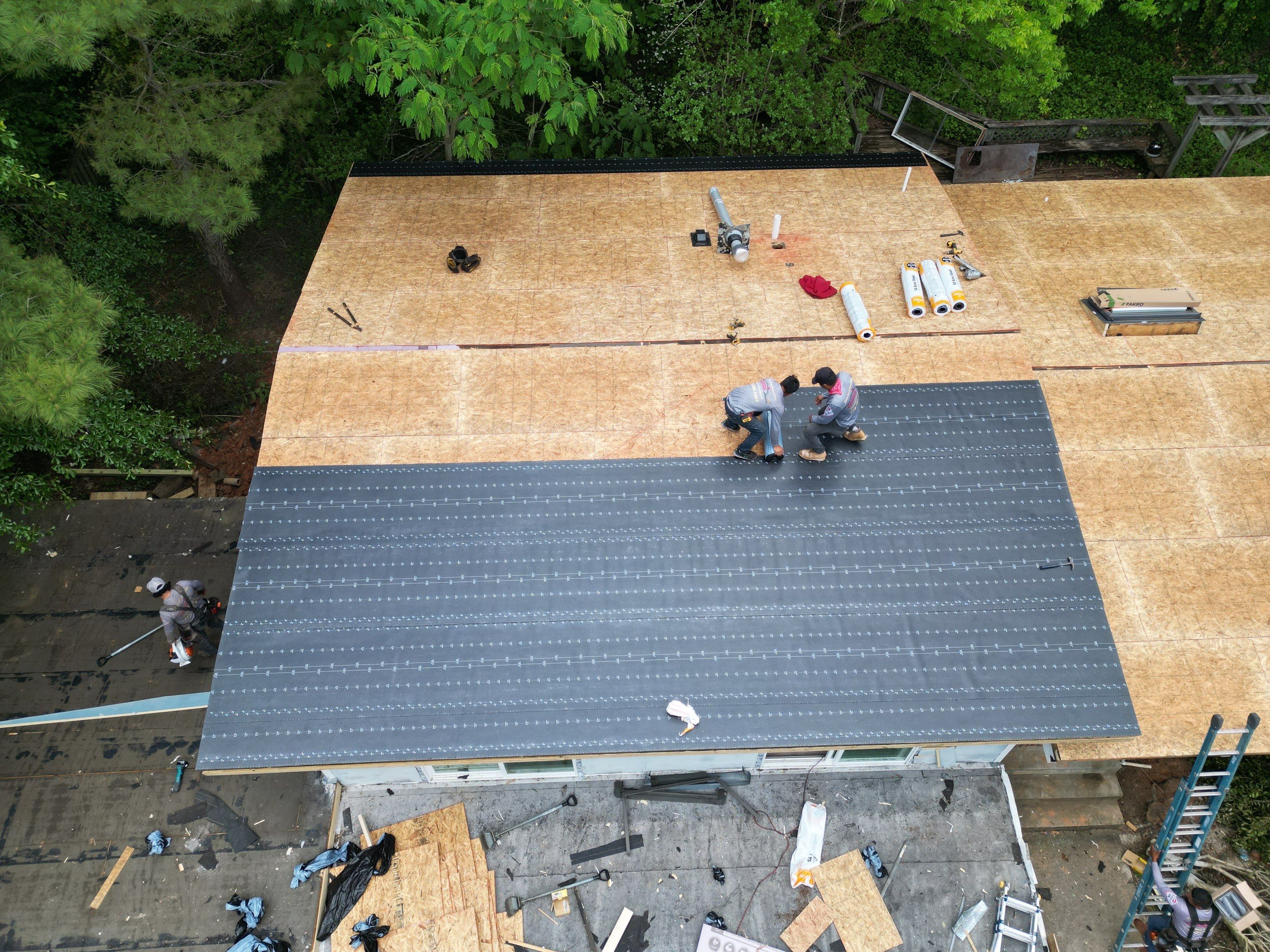 Roof replacement by Deerfield Roofing LLC