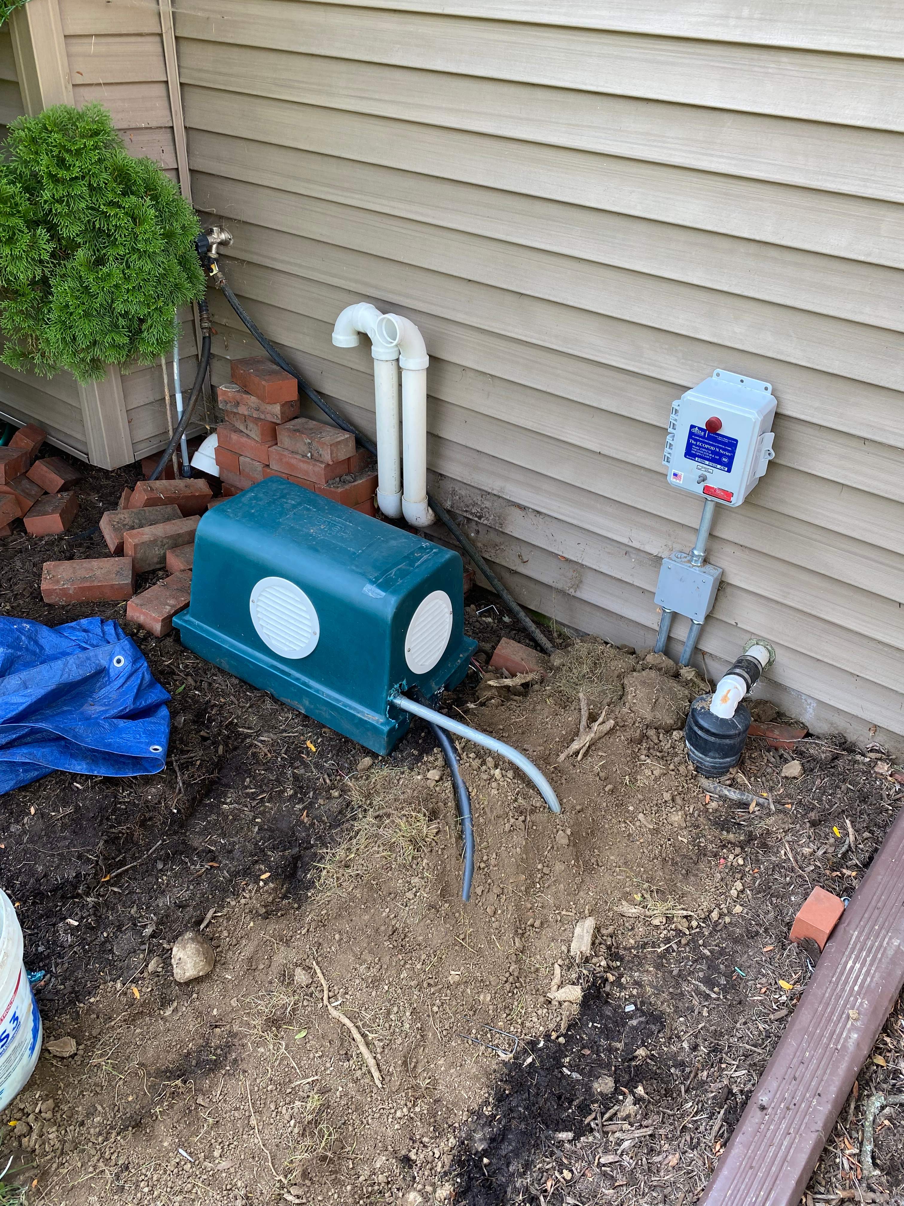 Delta 500 Aeration Station with Lift Station and Infiltrator Chamber System by Allied Water Services