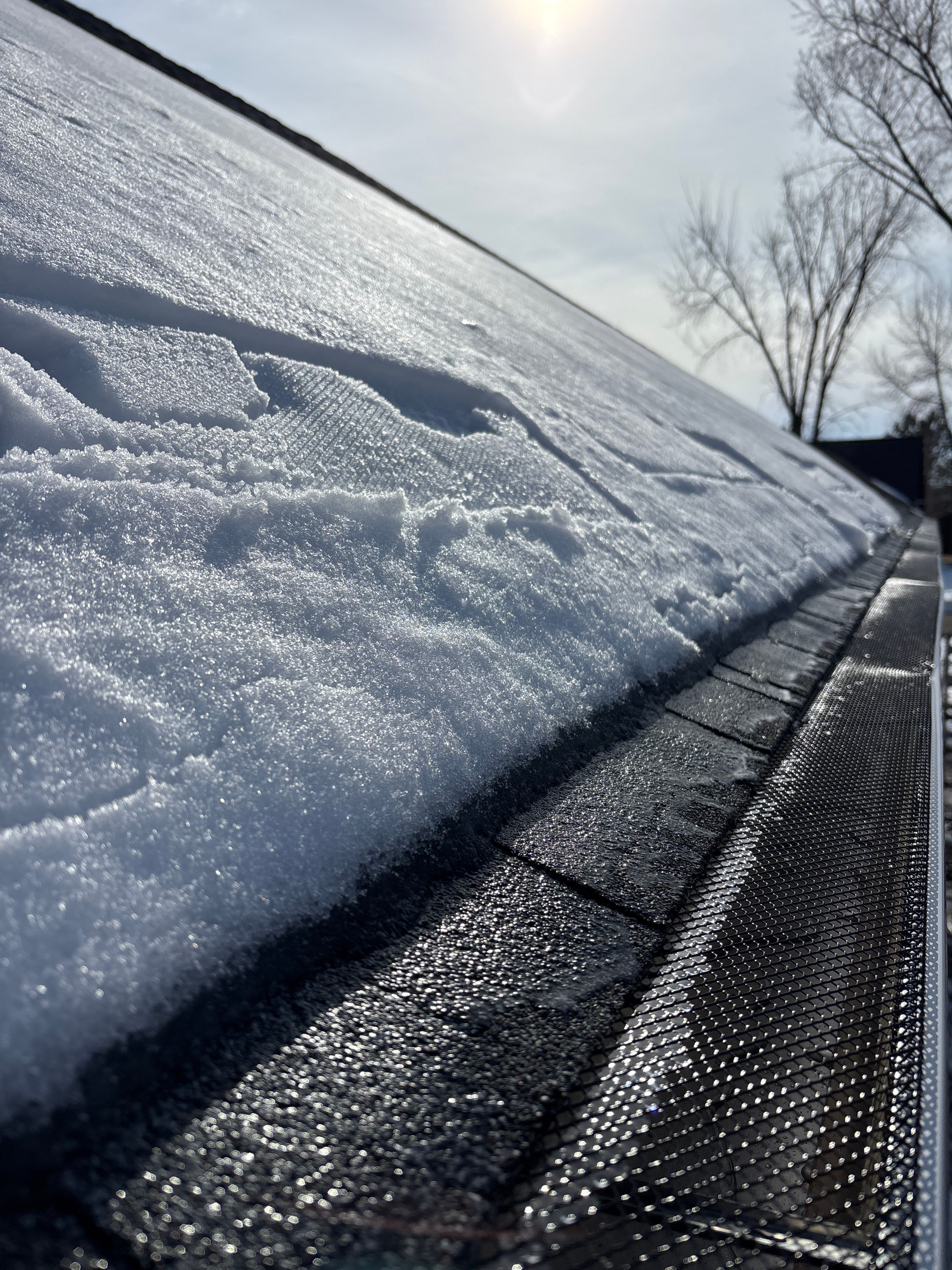 White Seamless Gutter and Gutter Guard Installation in Annandale by Next Level Seamless Gutters / Exteriors Inc.