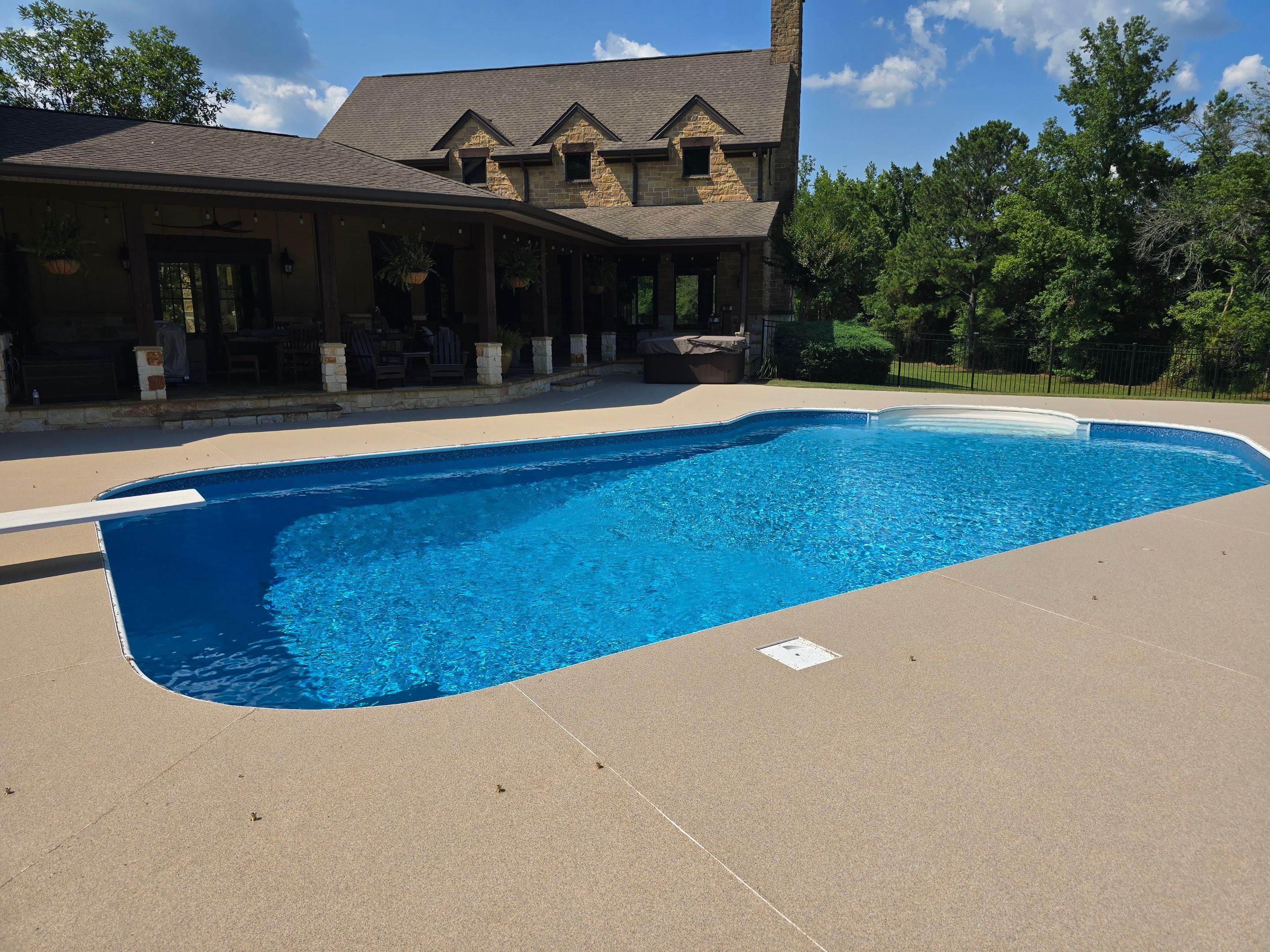 Pool Deck Using Biscuit by Elite Floor Solutions