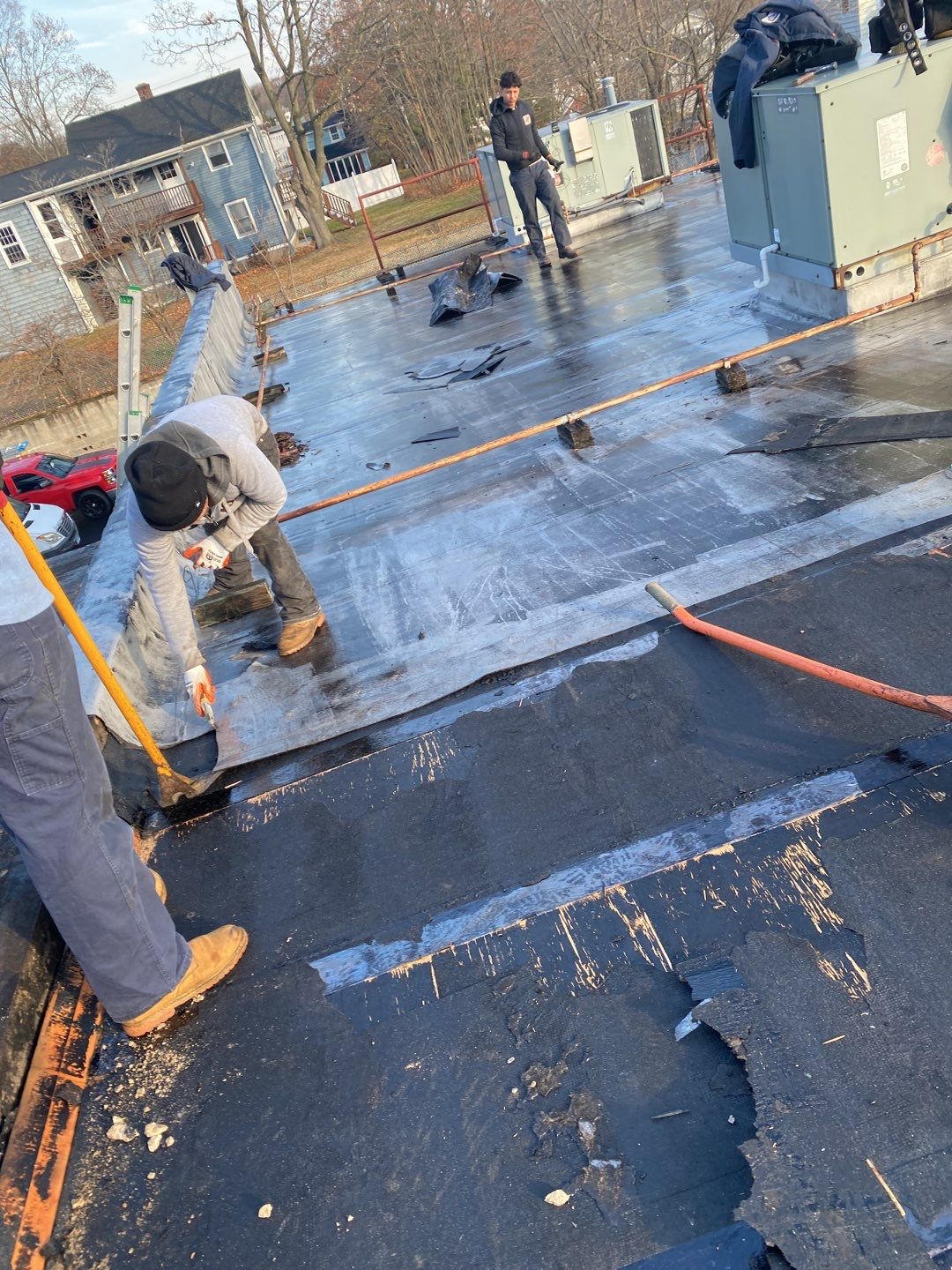 Commercial Roofing Installation using EPDM  by A Plus Exterior