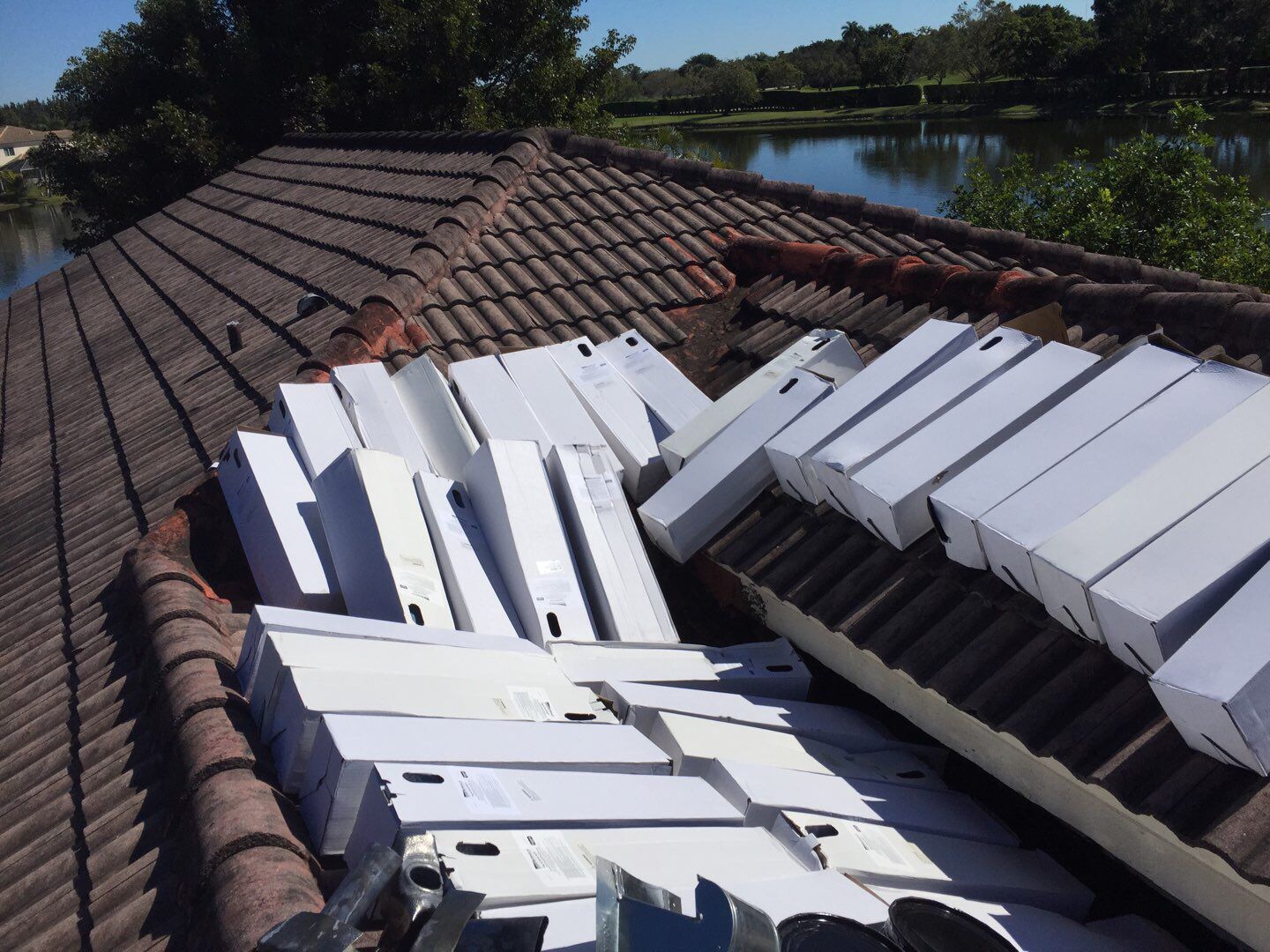 Residential Roofing Installation using Eagle Roofing Tile by BLUES BROTHERS ROOFING