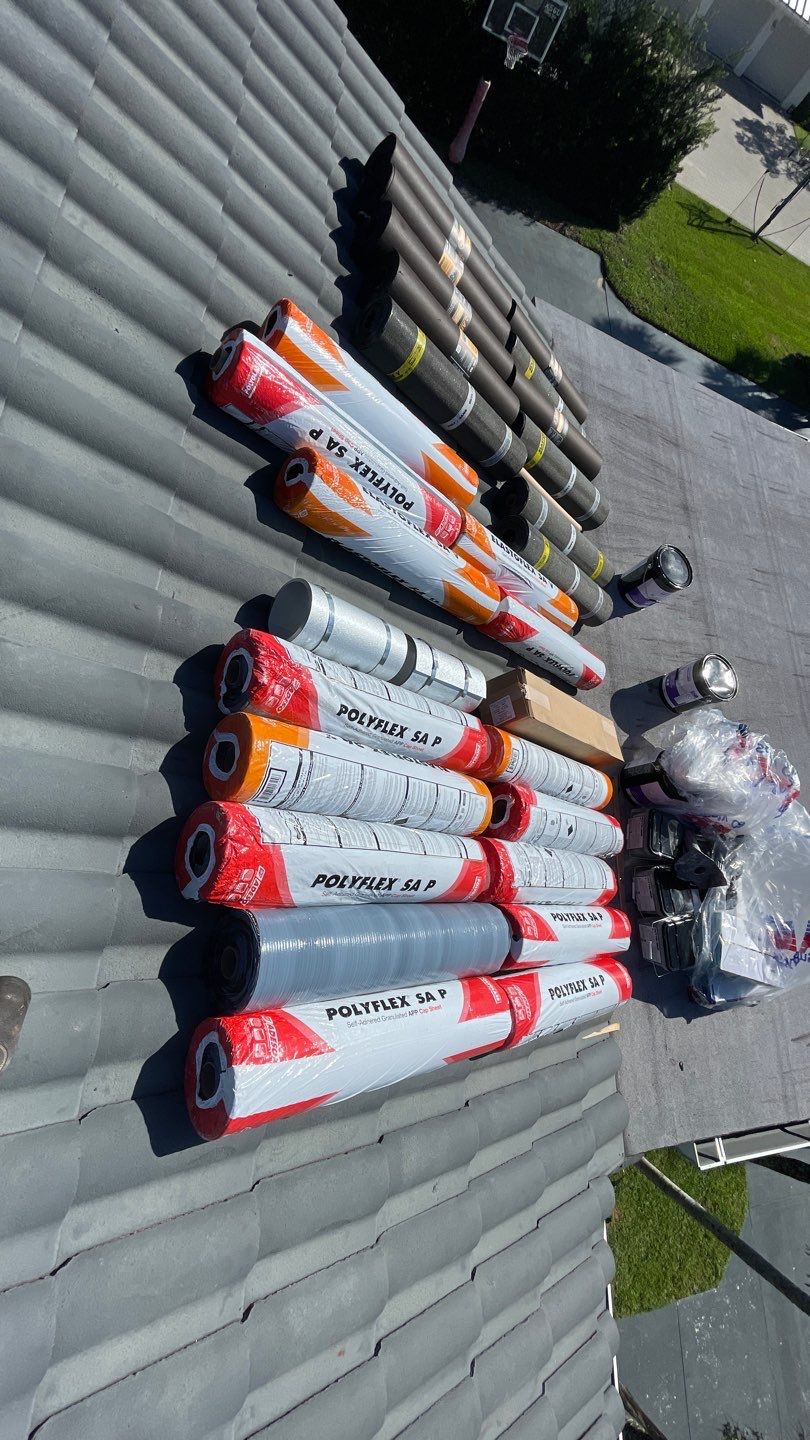 Residential Roofing Installation using 1" Nail strip metal roof by BLUES BROTHERS ROOFING