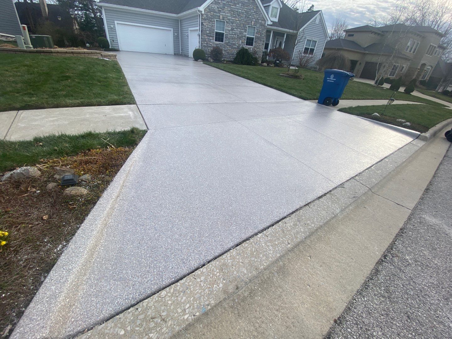 Driveway Installation using Fieldstone by Your1DayFloor.com