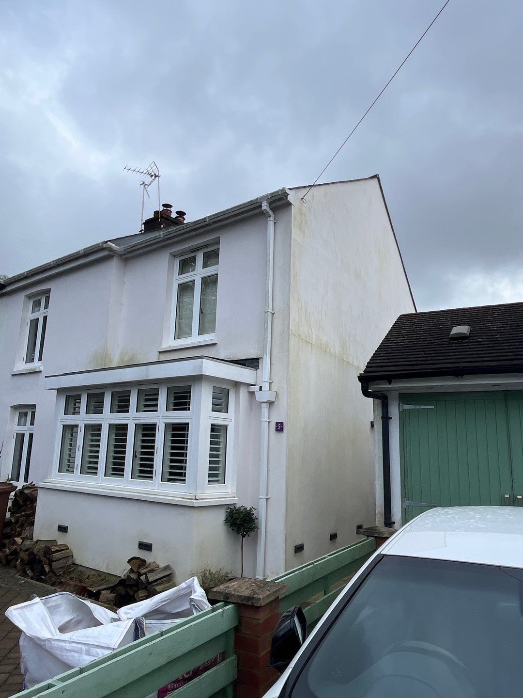 Render and patio clean using Softwash Equipment by Ges Exterior Cleaning ltd