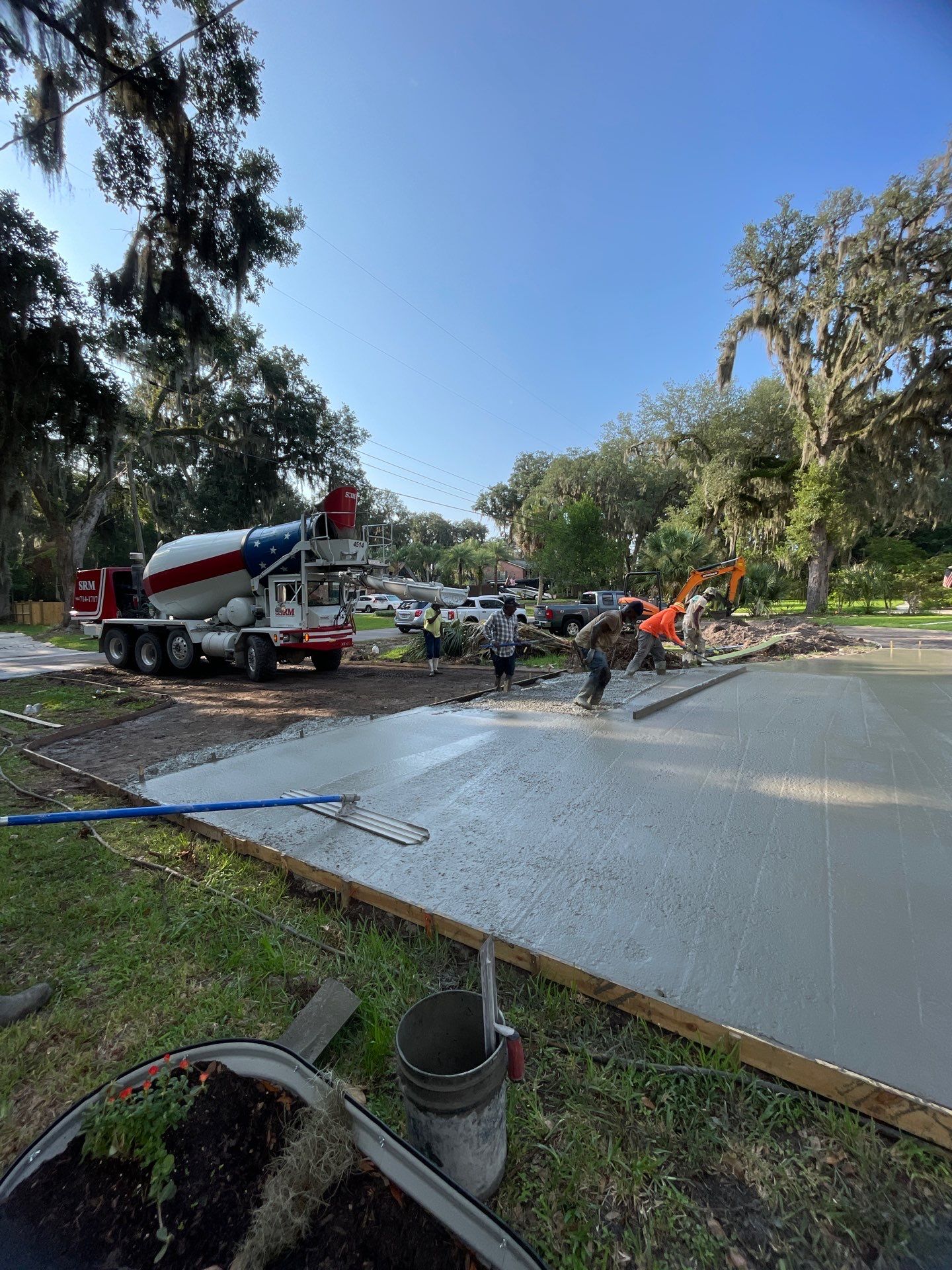Concrete Driveway Replacement and Expansion in Orange Park by Burlington Concrete & Asphalt Inc