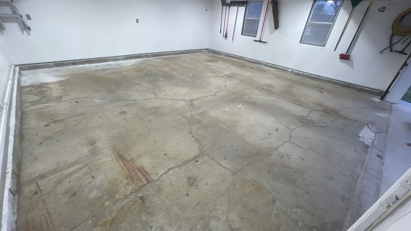 Total Garage Transformation! by Revival Concrete Coatings, LLC