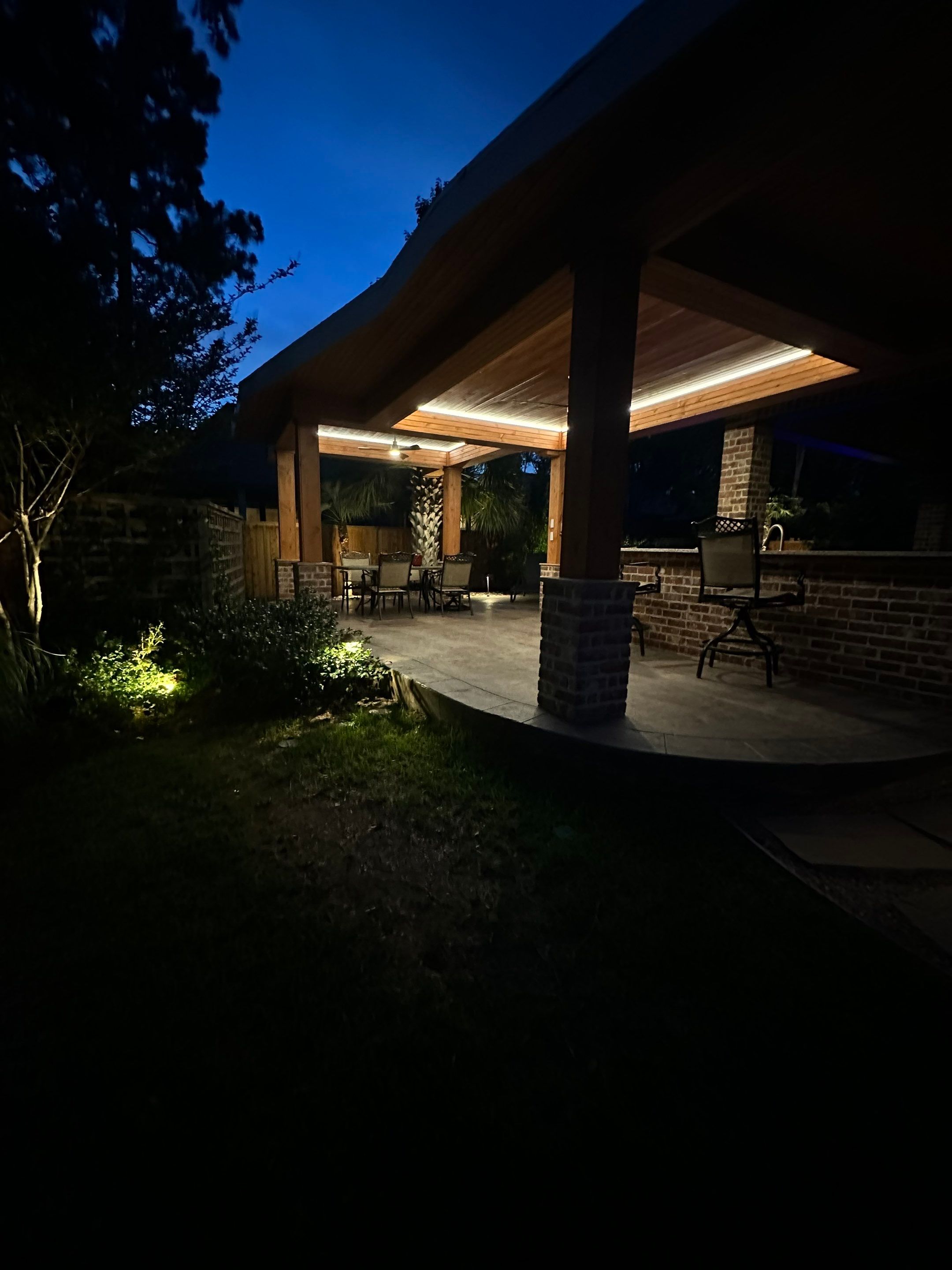 Covered Patio Remodel in The Woodlands by SophAlx LLC