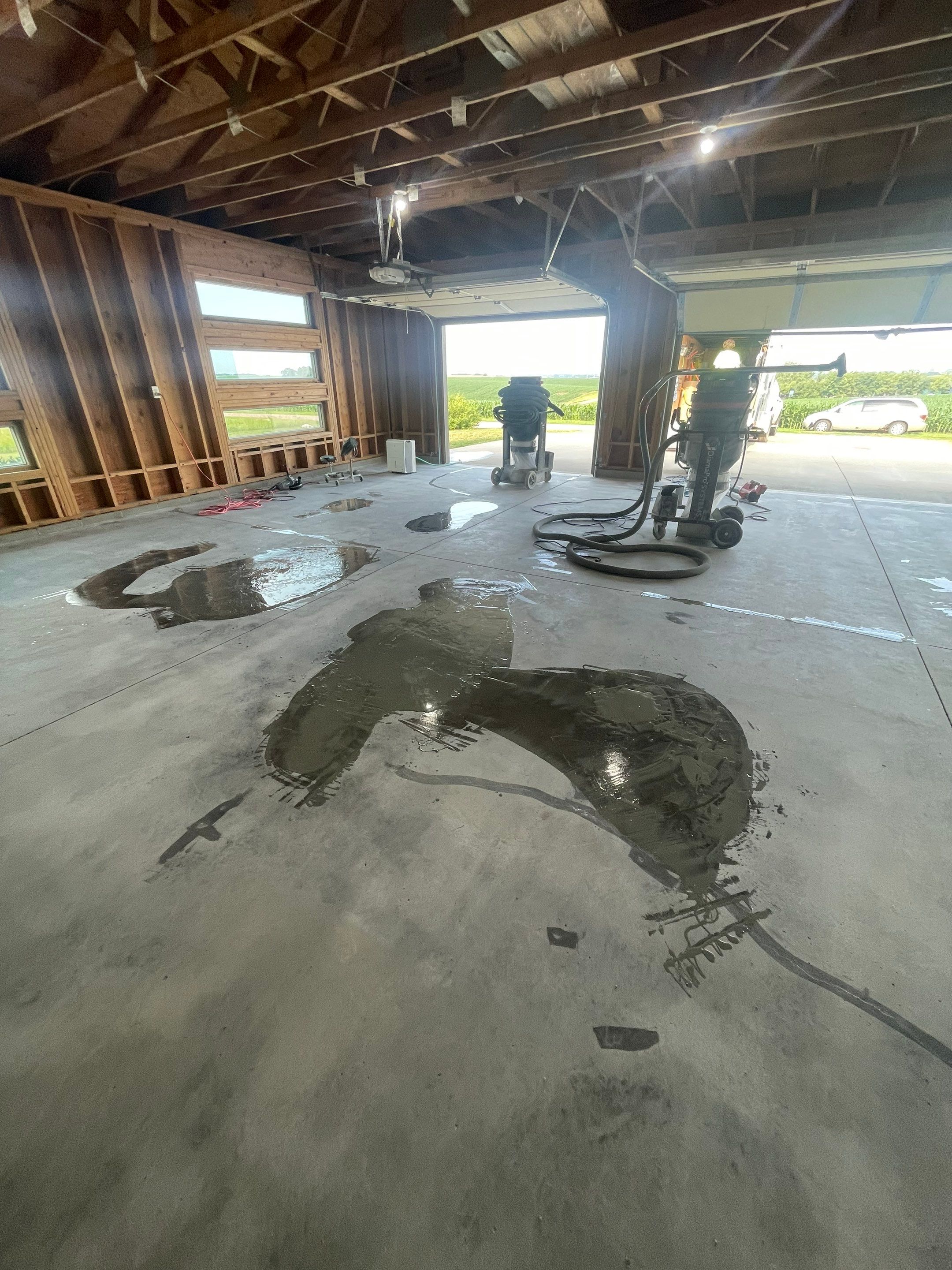 Cabin Fever Coating for Detached Garage in Dell Rapids by Select Painting, Coatings & Garage Cabinets
